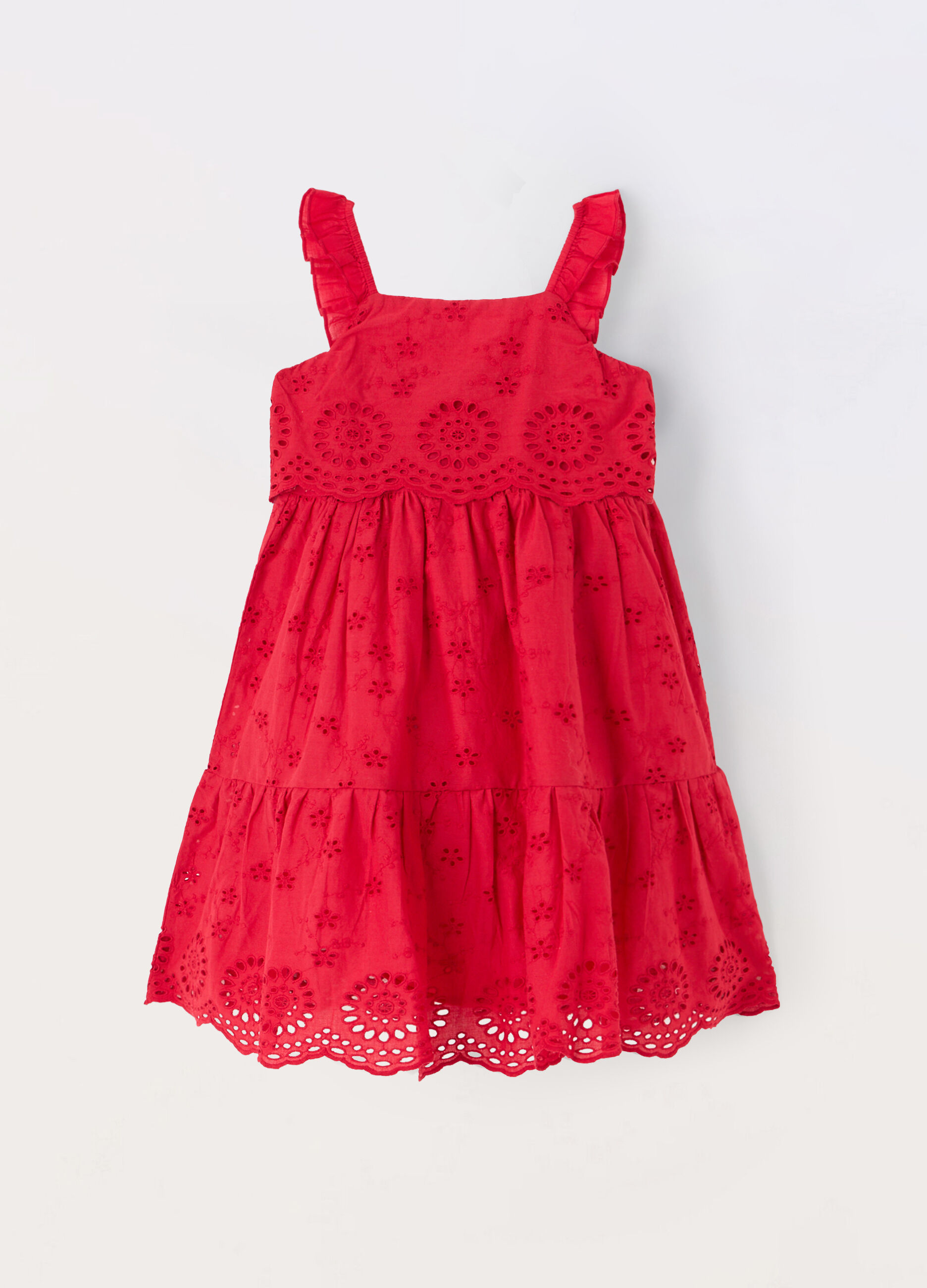 Vestito in puro cotone sangallo bambina_0