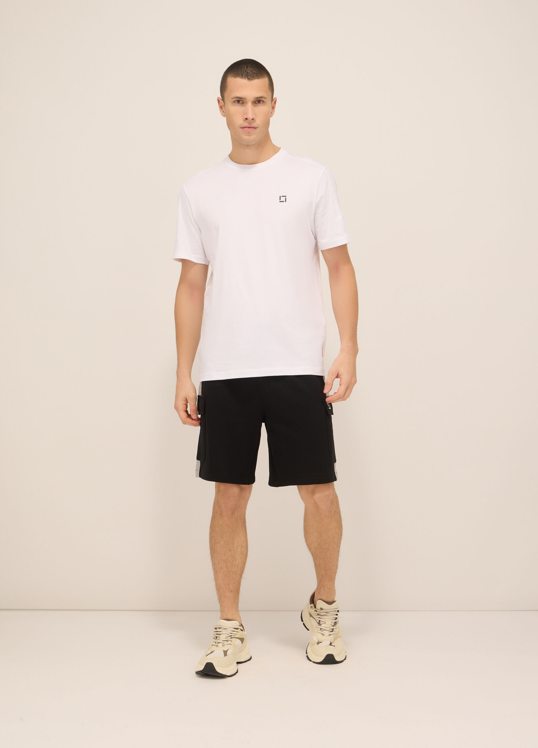 Short sportivi in felpa di cotone uomo_0