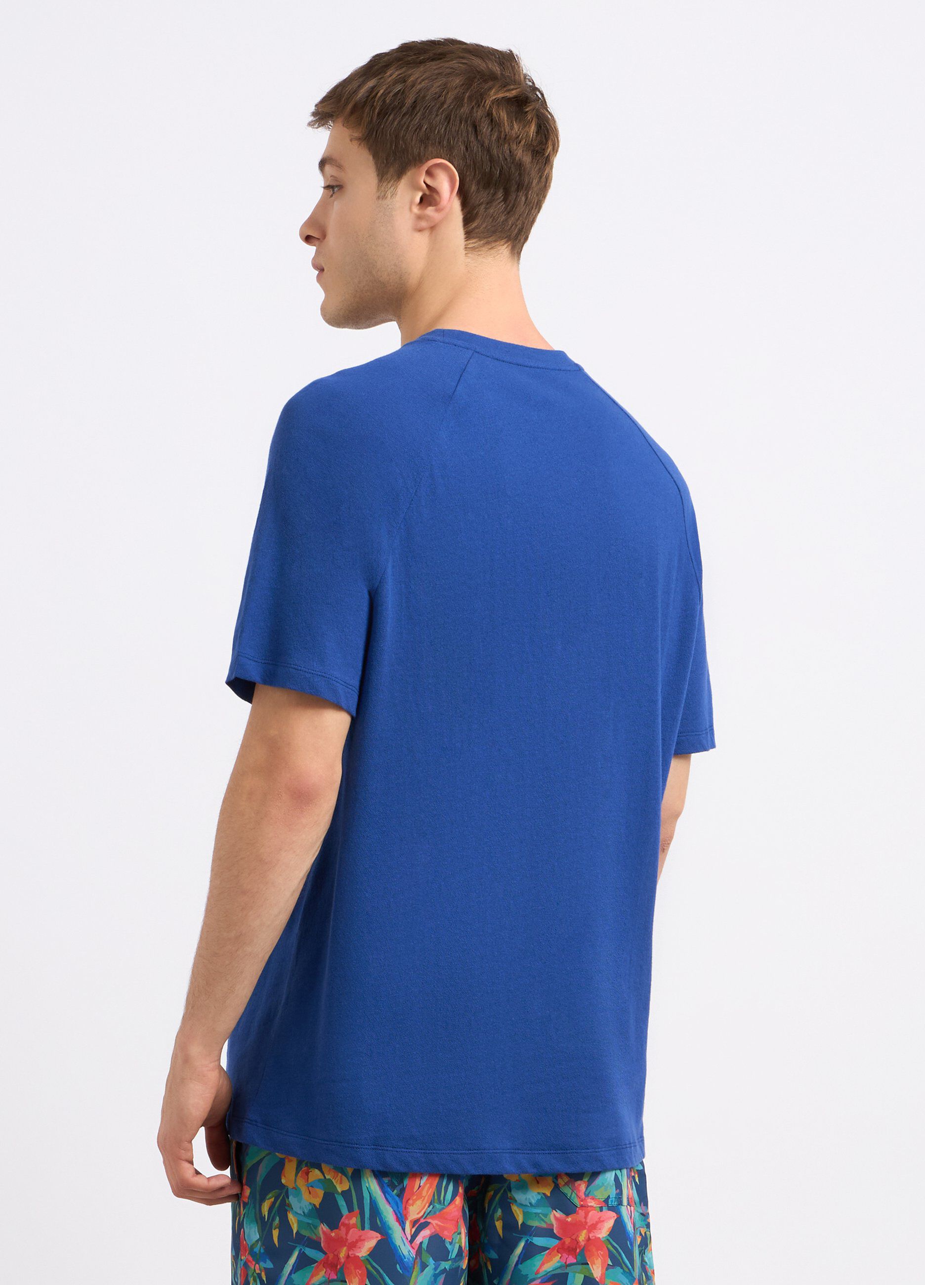 T-shirt in misto lino uomo_1