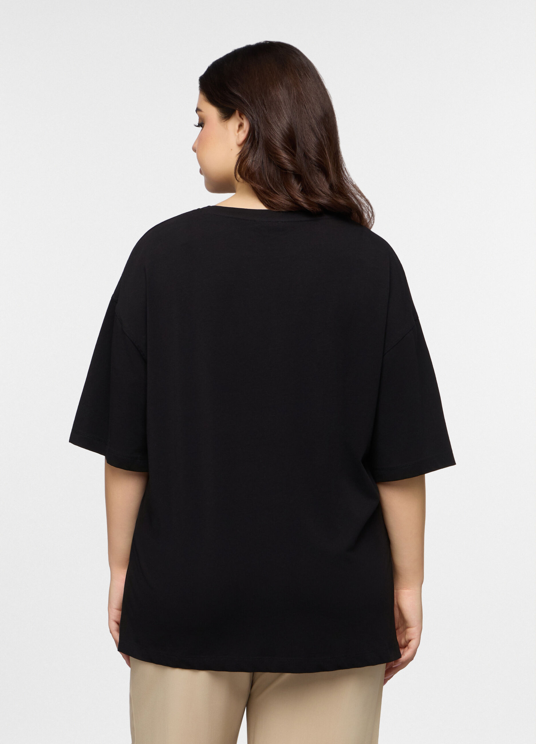 T-shirt girocollo Fit Over donna curvy_1
