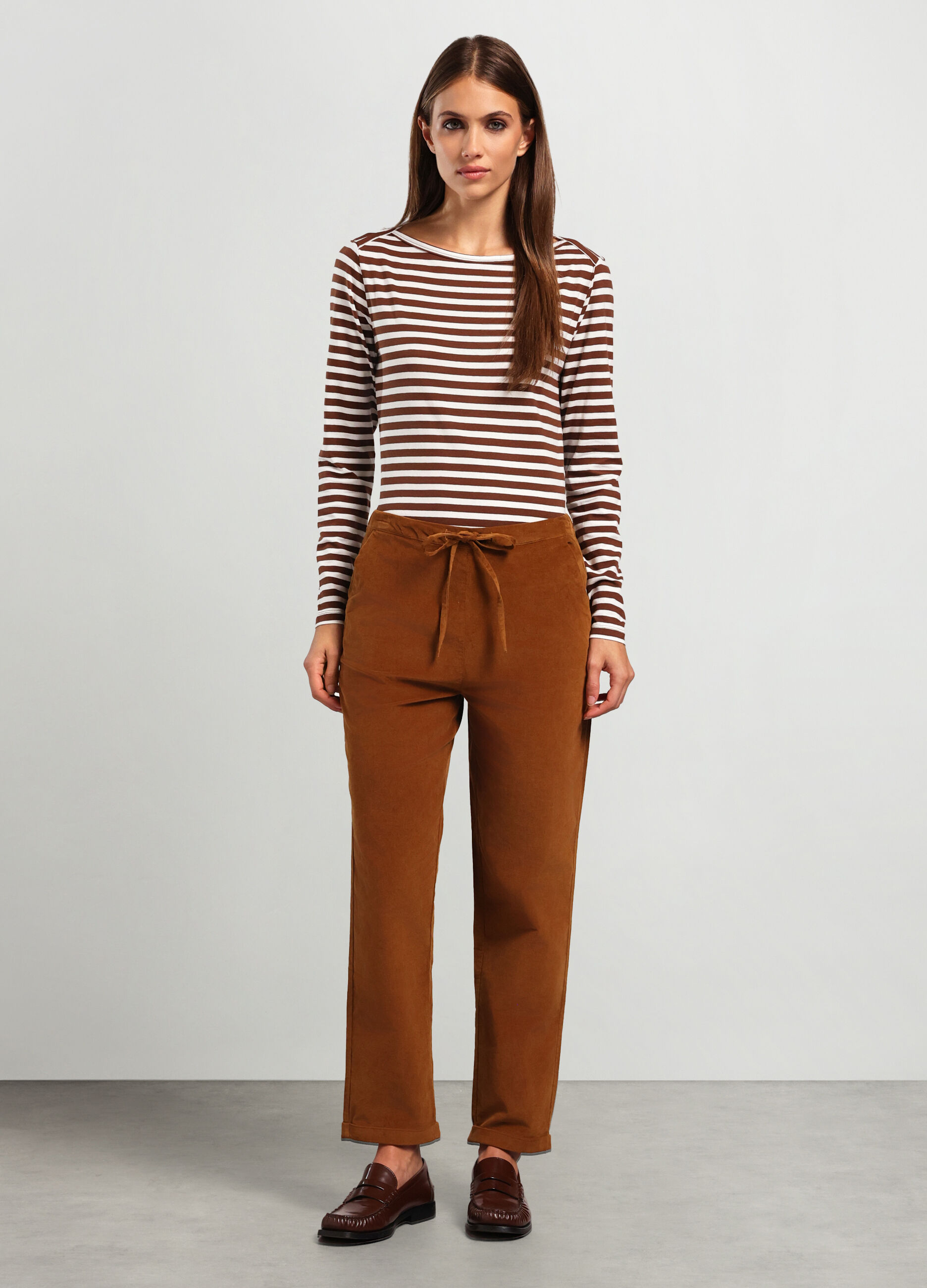 Jogger in cotone stretch donna_0