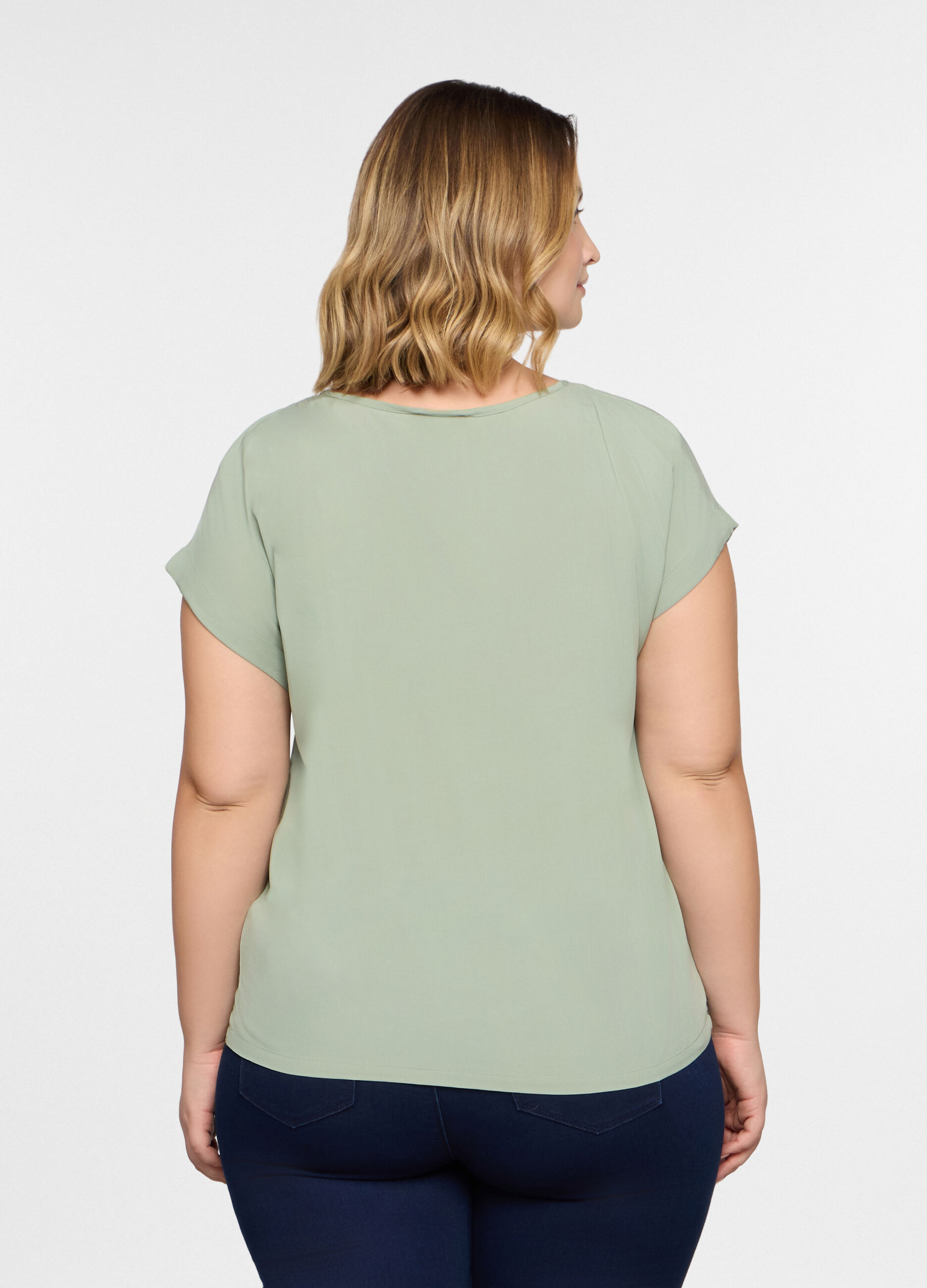 T-shirt girocollo donna curvy_1