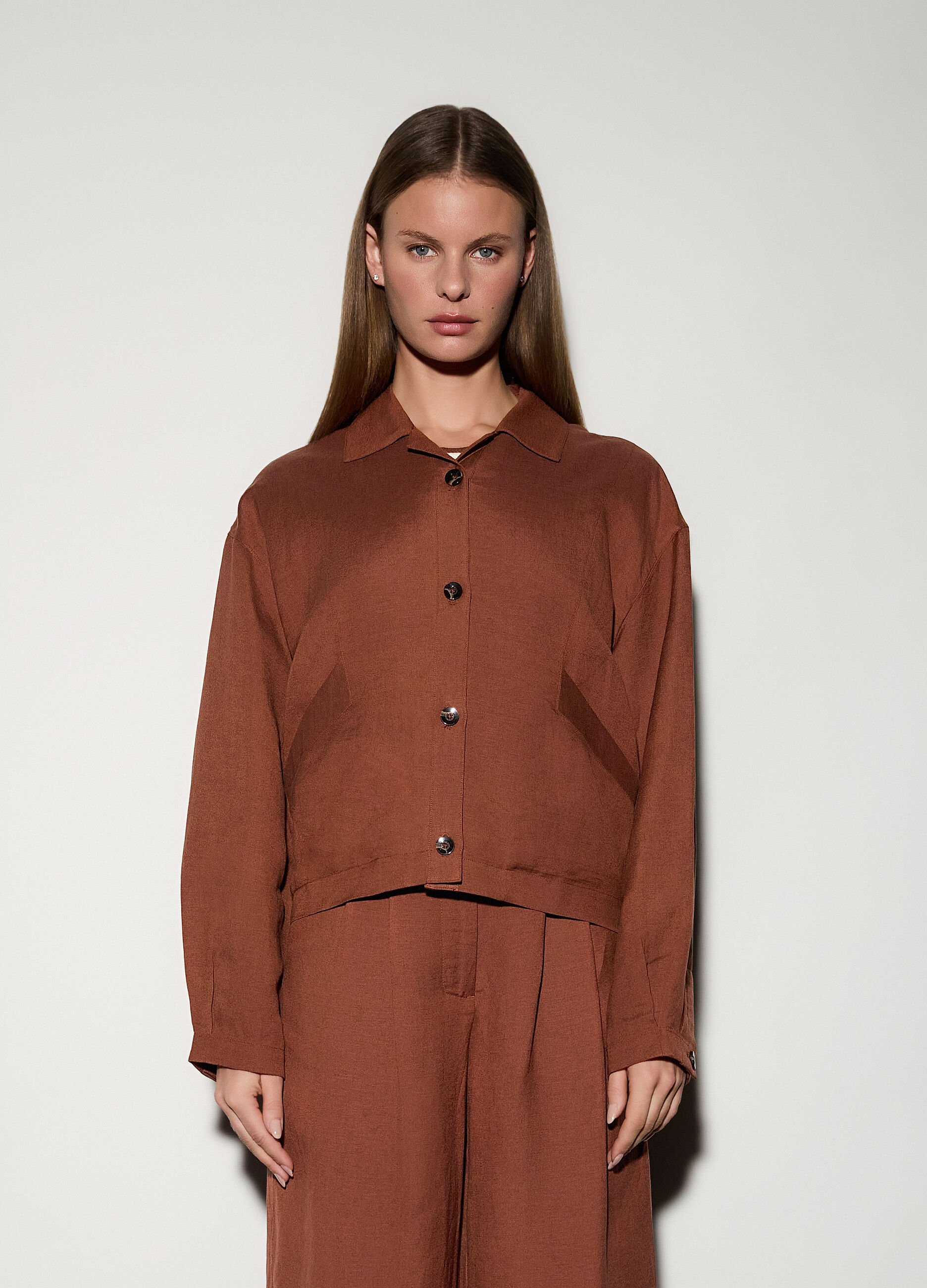 Giacca misto lino donna_1