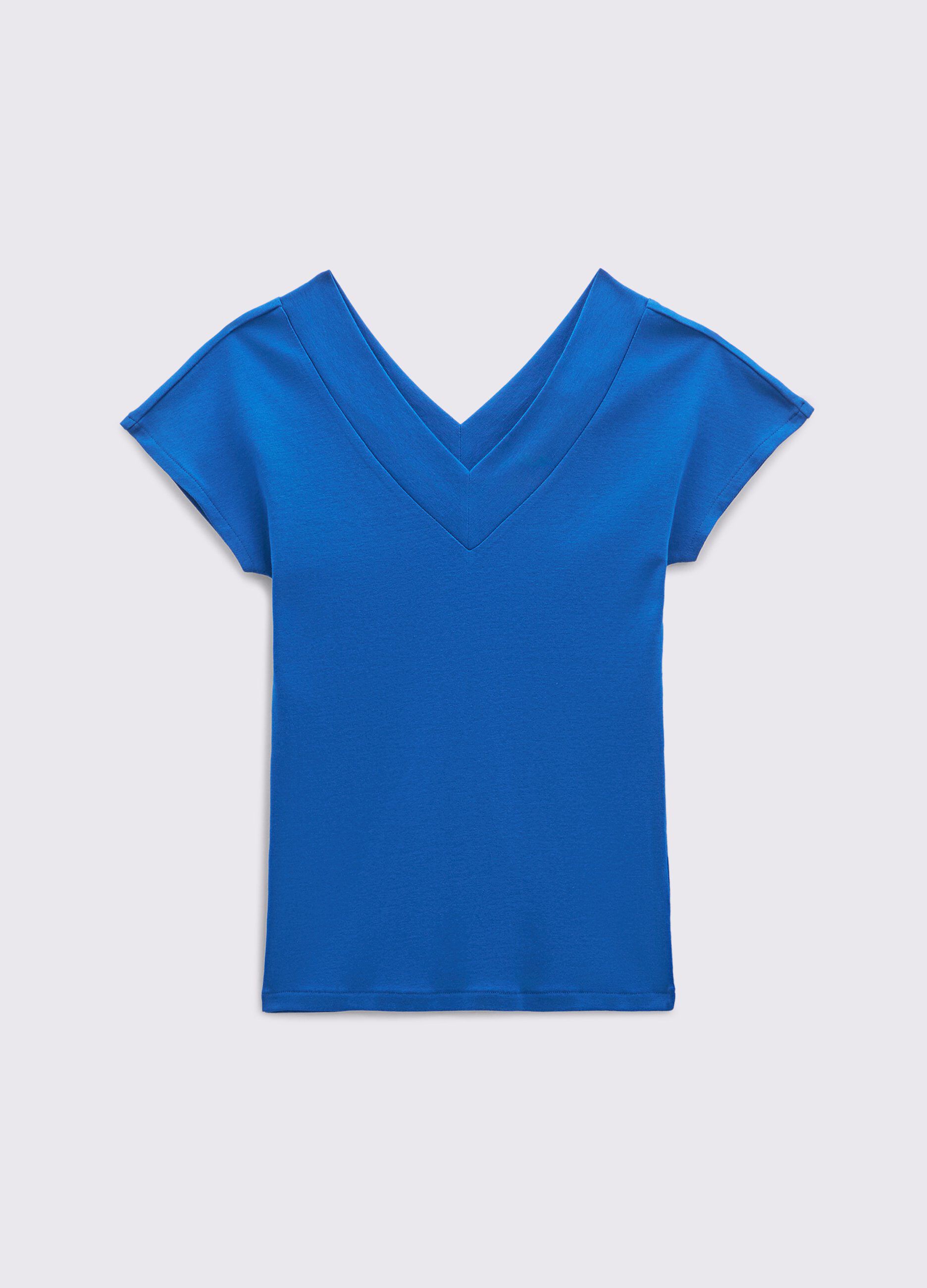 T-shirt in puro cotone donna_0