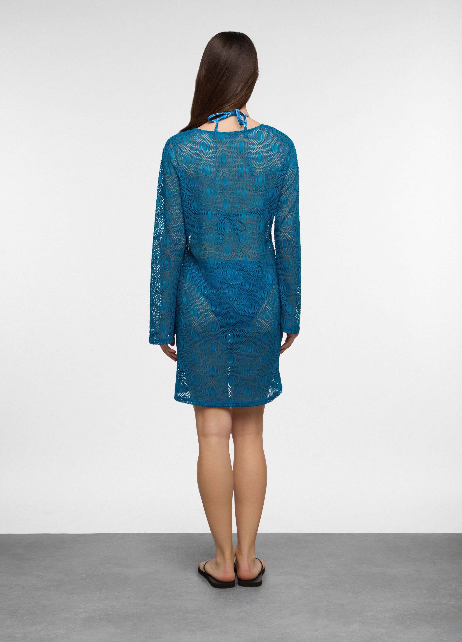 Copri costume corto stretch donna_1