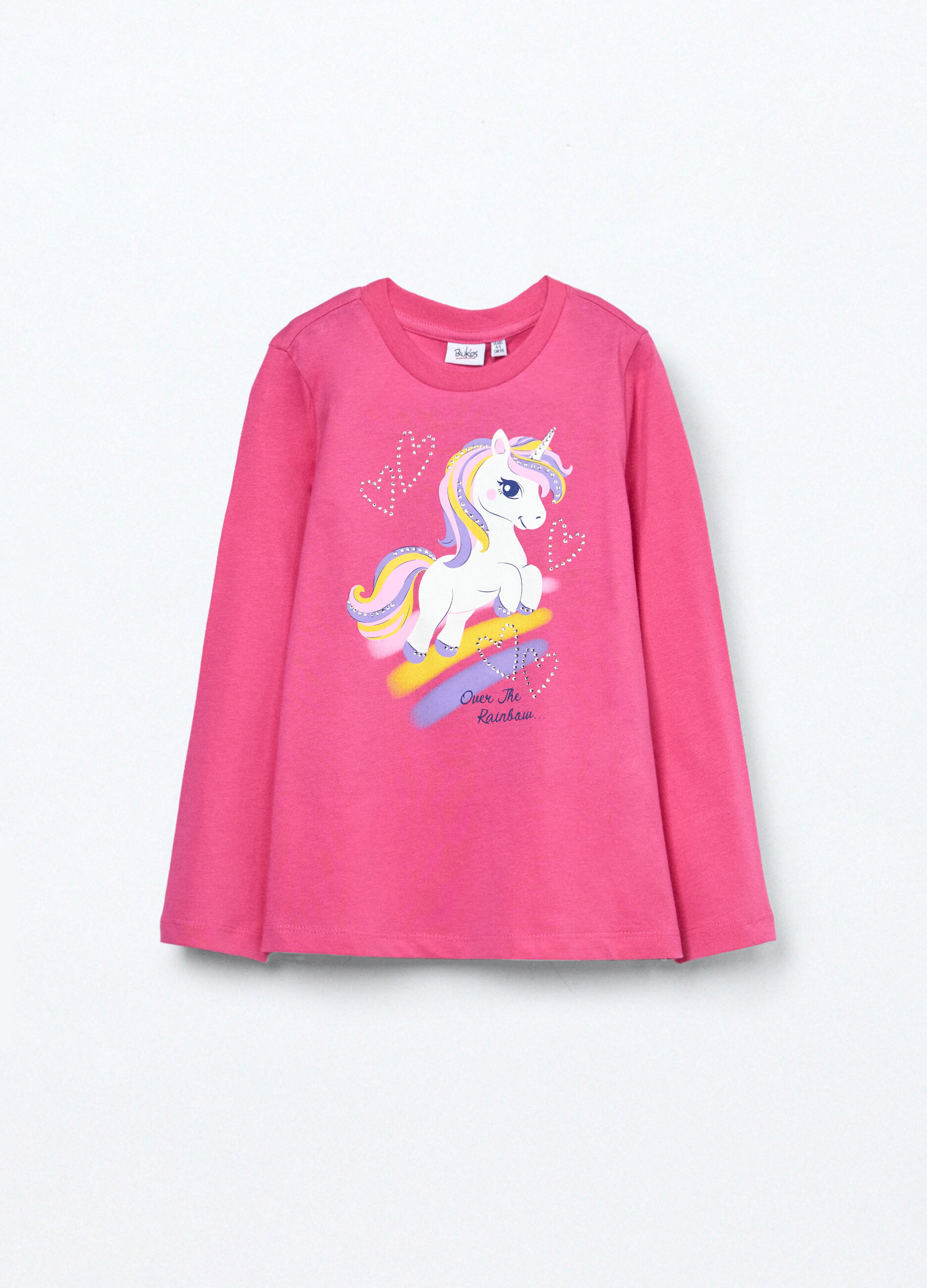 T-shirt in jersey di puro cotone bambina_0