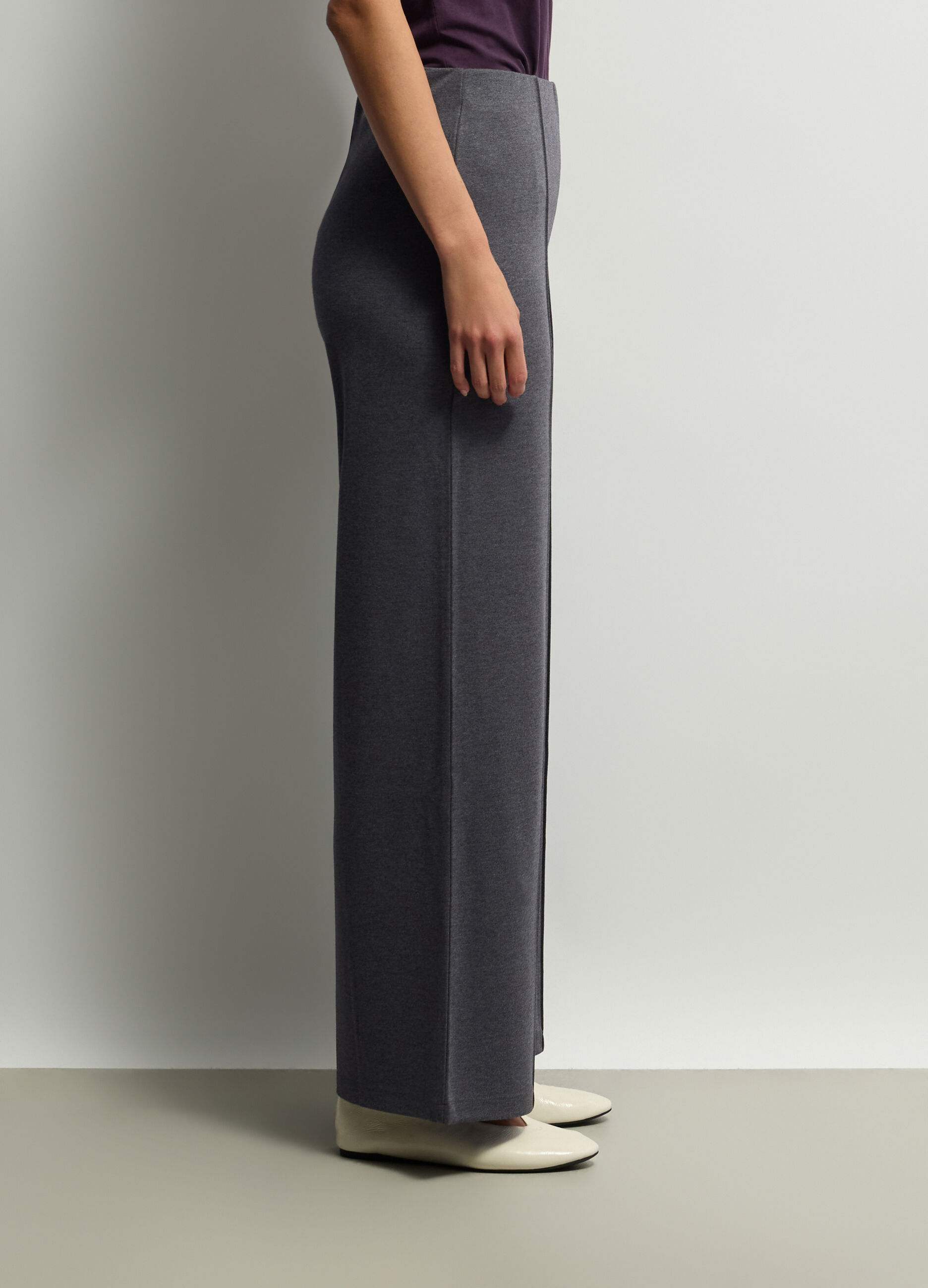 Pantaloni Fit Over in Punto Milano donna_1