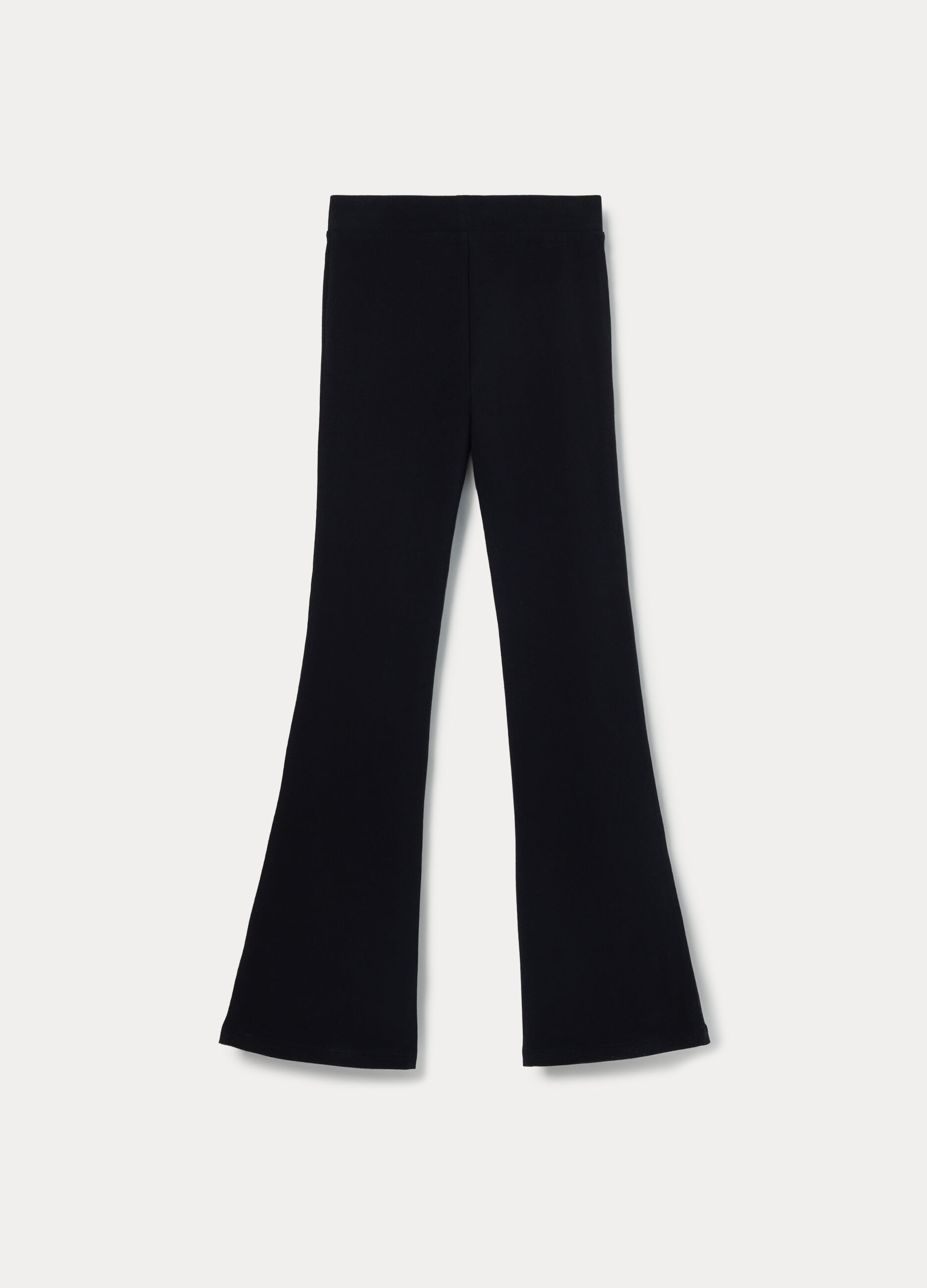 Leggings flare fit in jersey di cotone stretch ragazza_1