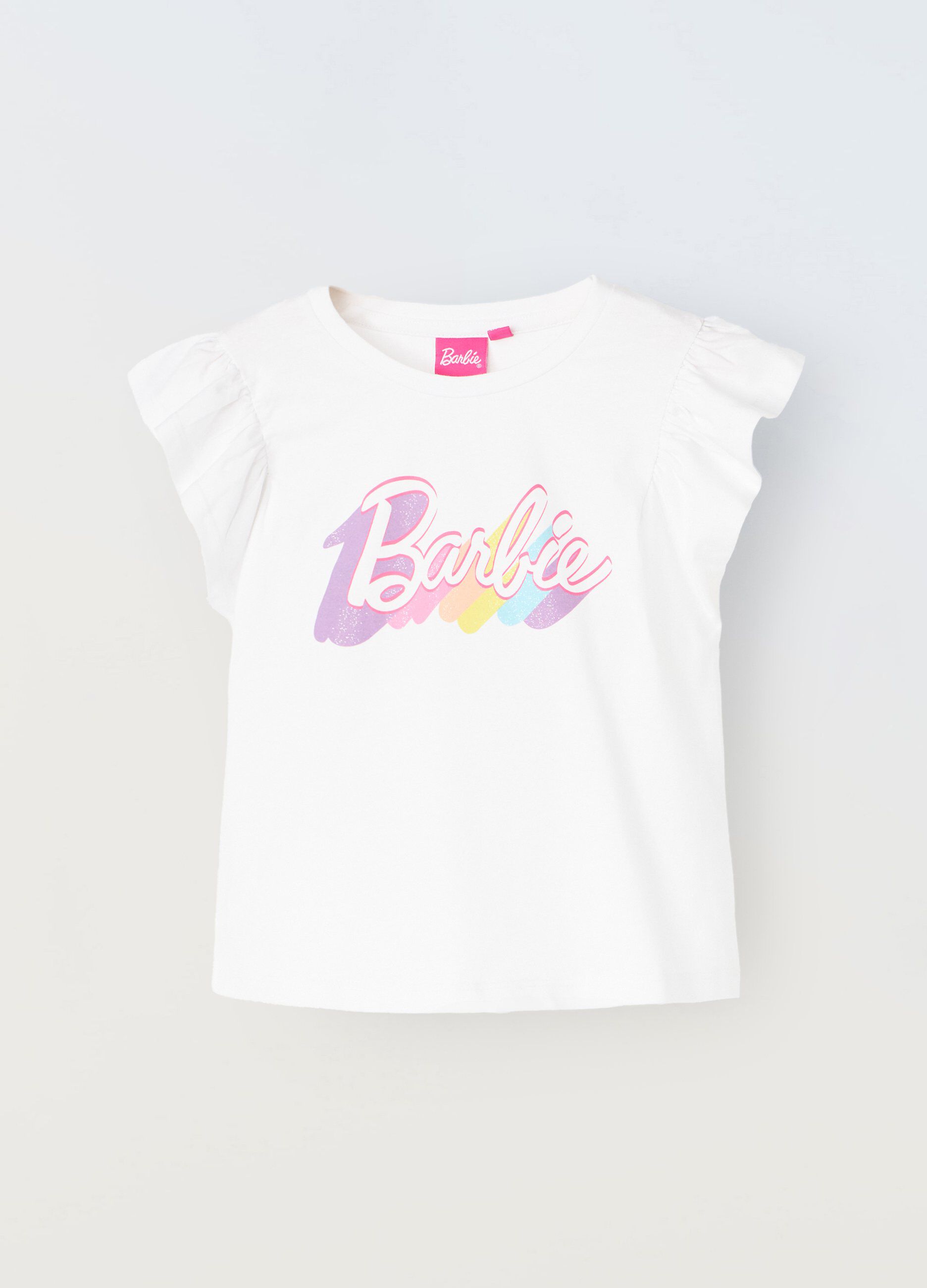 Top in puro cotone stretch bambina