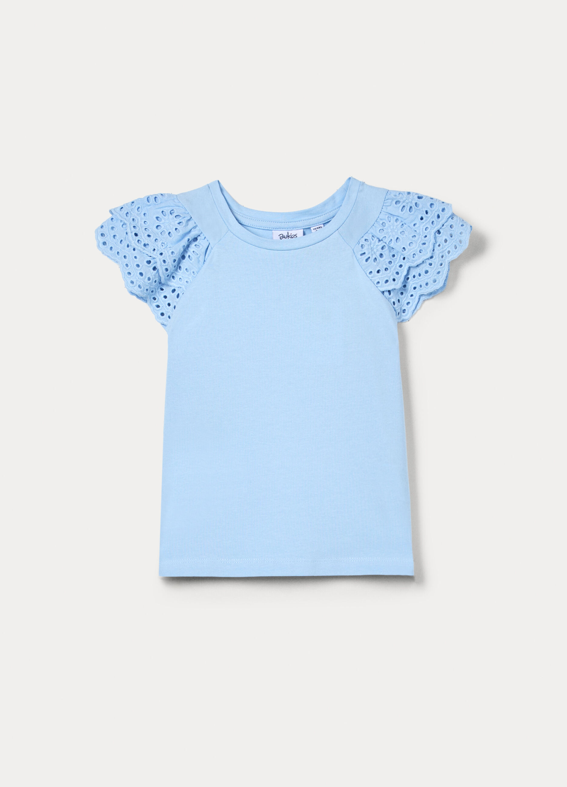 T-shirt girocollo stretch bambina_0