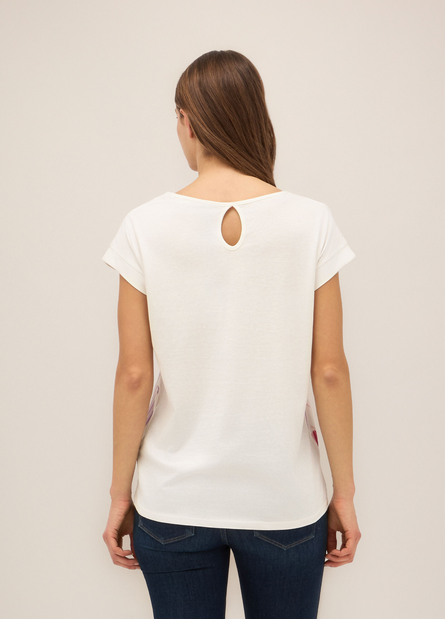 T-shirt in puro cotone donna_1
