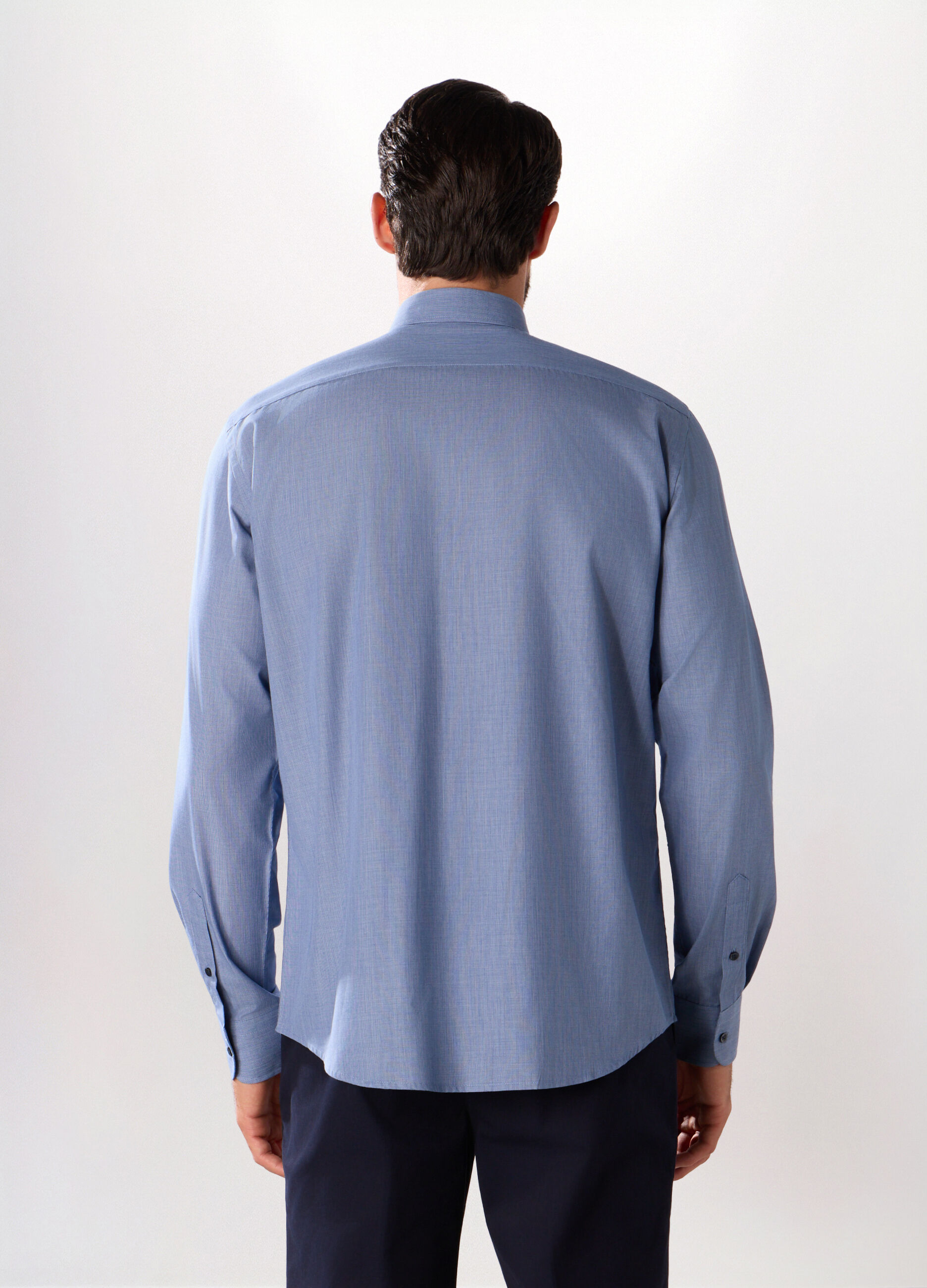 Camicia regular fit con micromotivo uomo_1