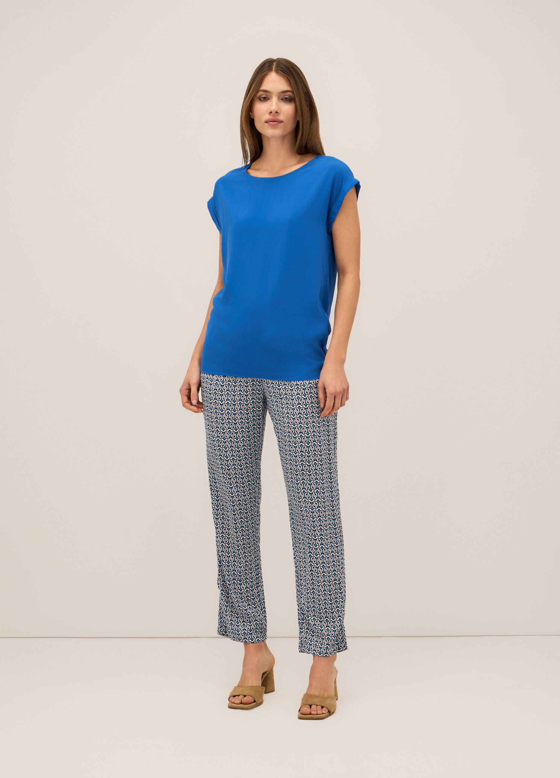 Pantaloni in pura viscosa donna_0