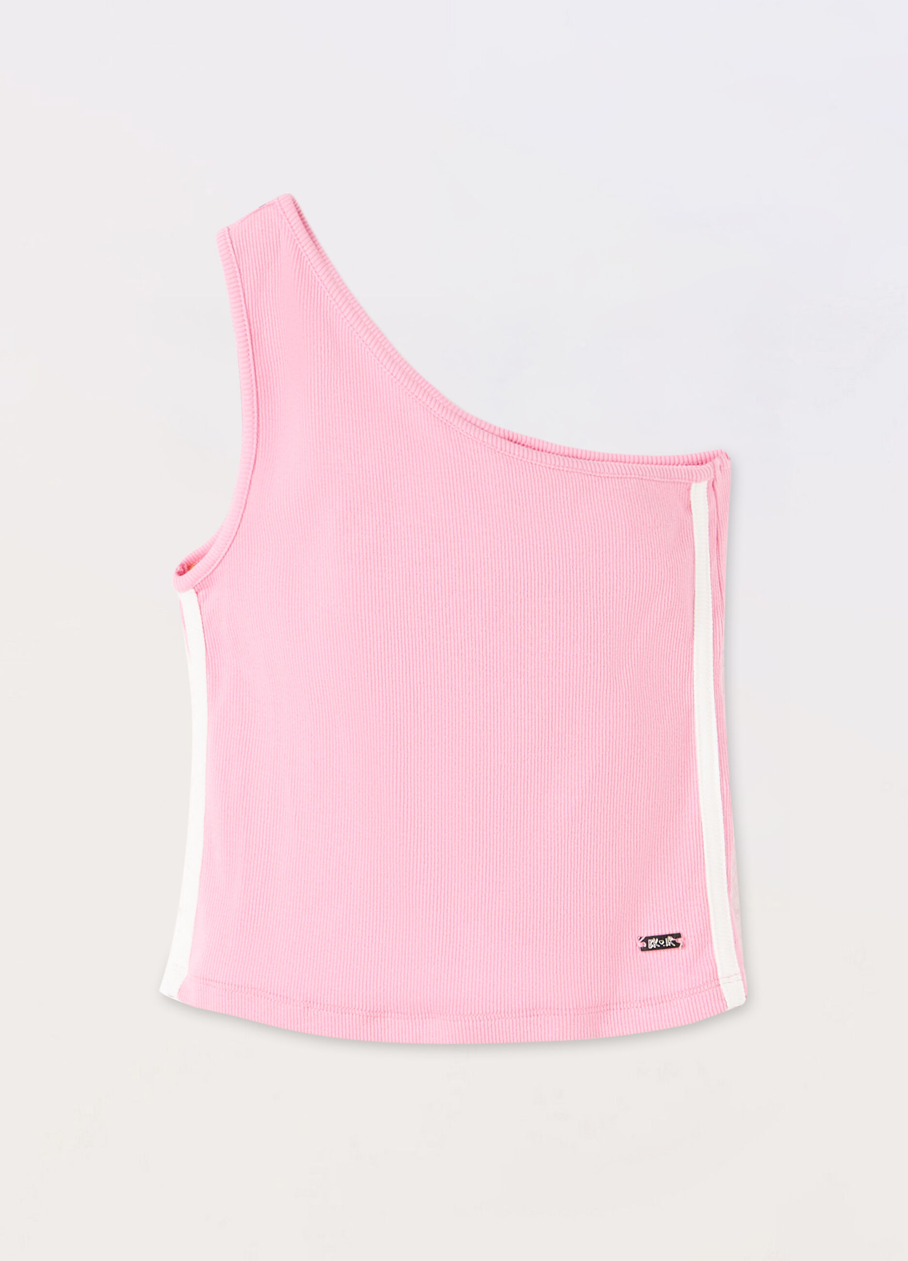 Top in costina di cotone stretch ragazza_0