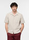 Camicia a maniche corte con taschino uomo_0