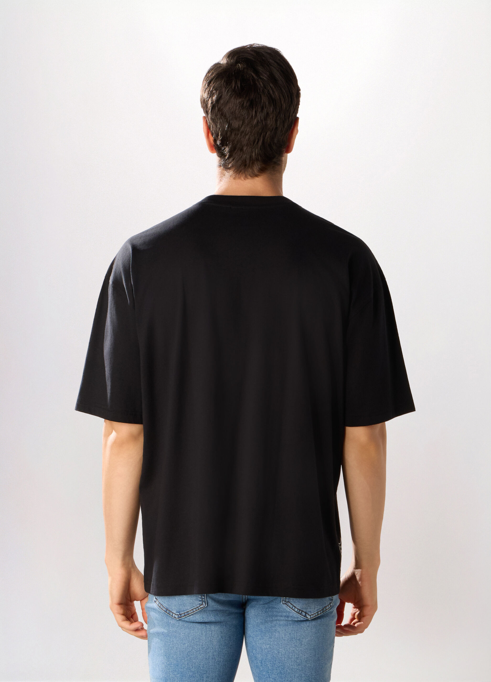 T-shirt collo a V Las Vegas Raiders uomo_1