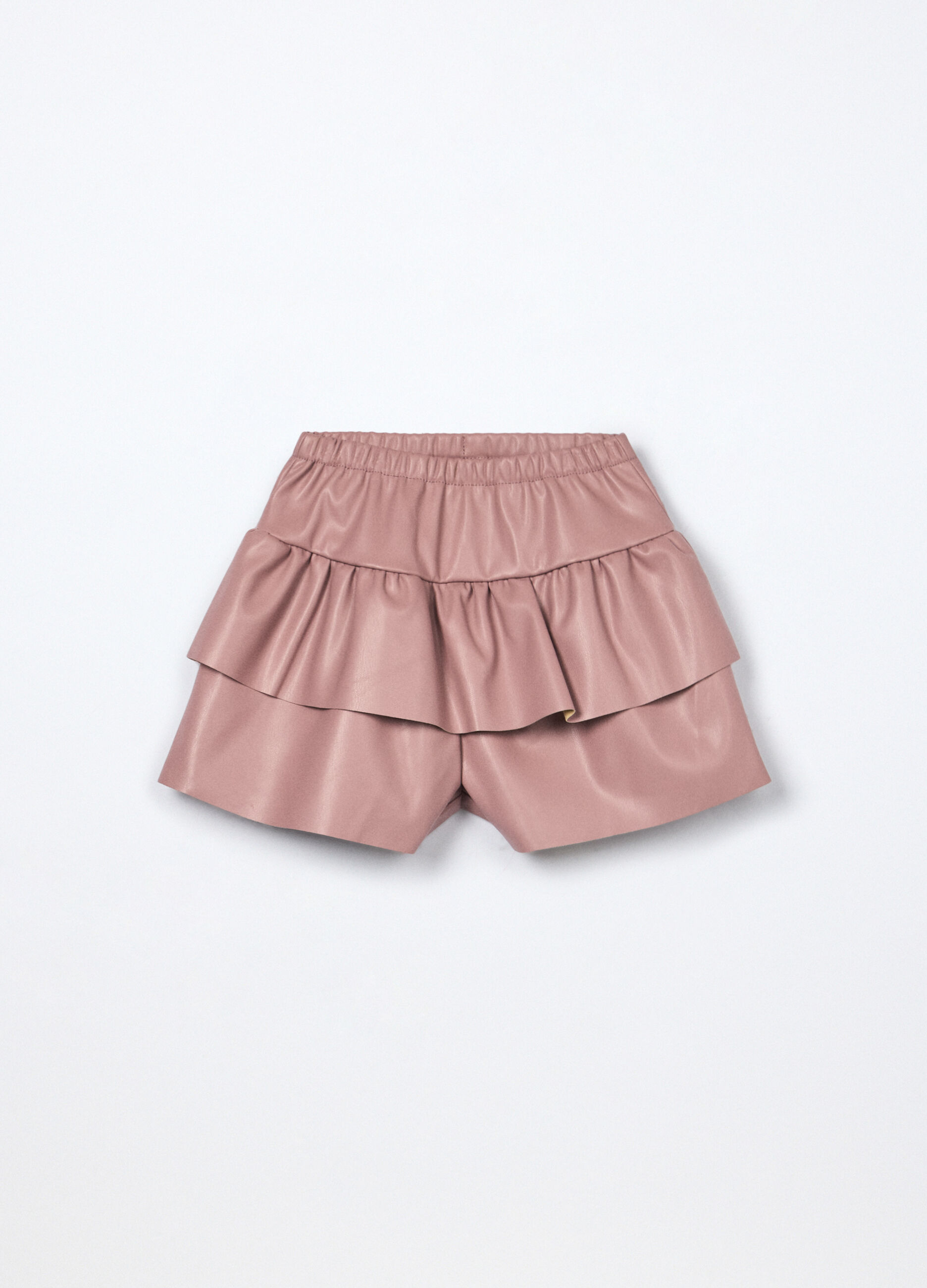 Shorts in eco pelle bambina_0