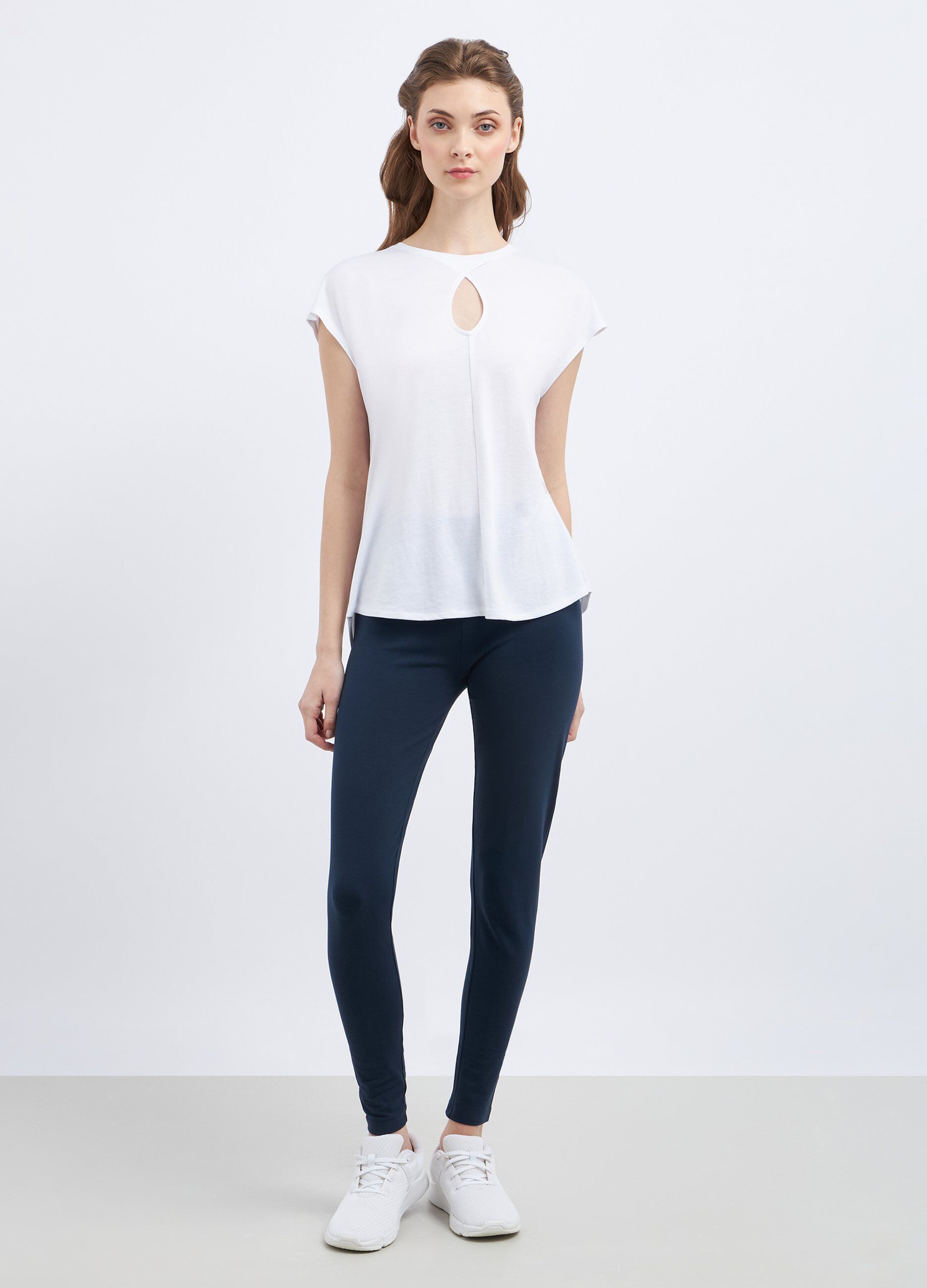 Leggings in cotone stretch donna_0