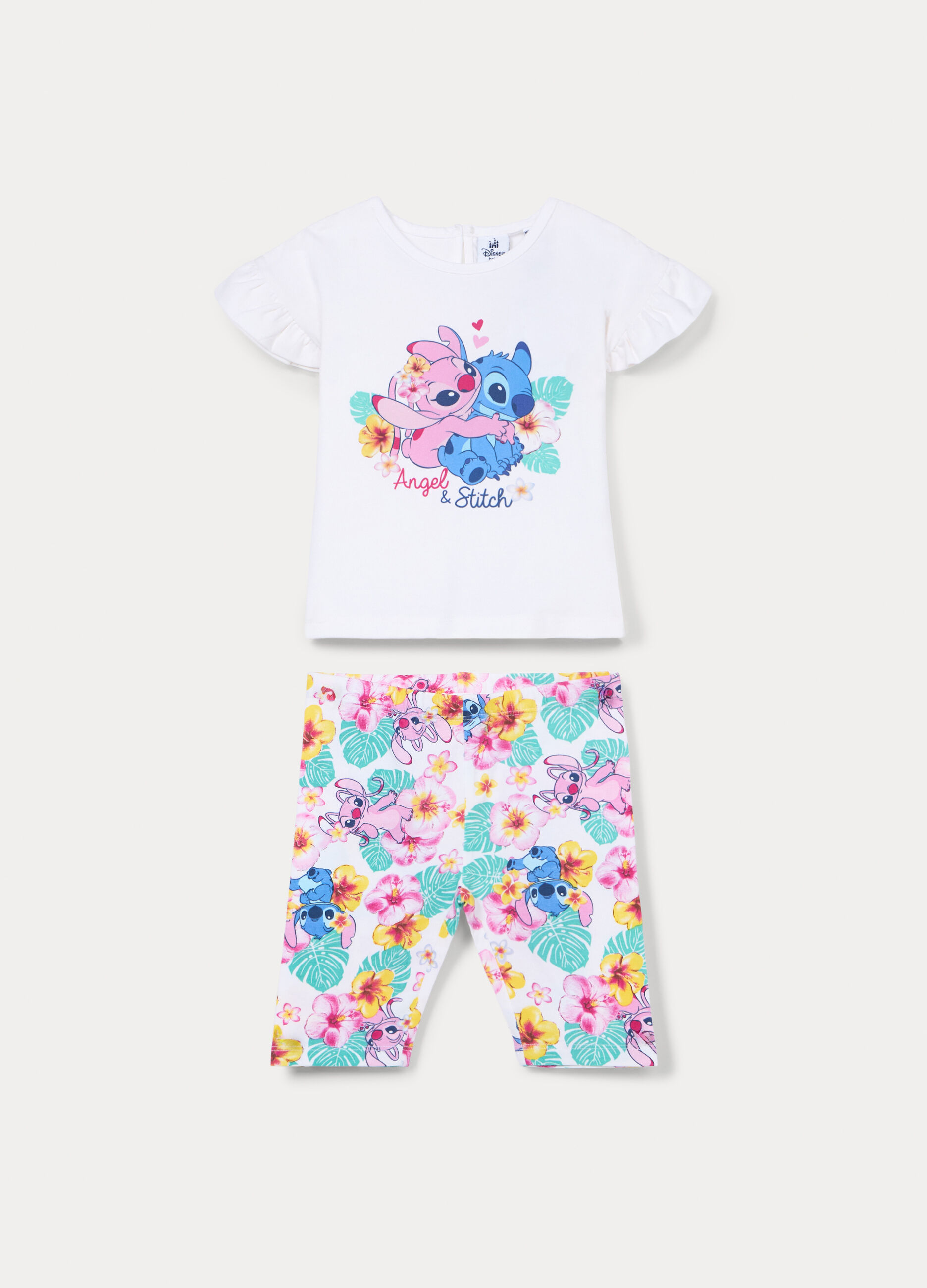 Jogging set Disney in jersey di cotone stretch bimba_0