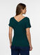 T-shirt con scollo a V donna_1