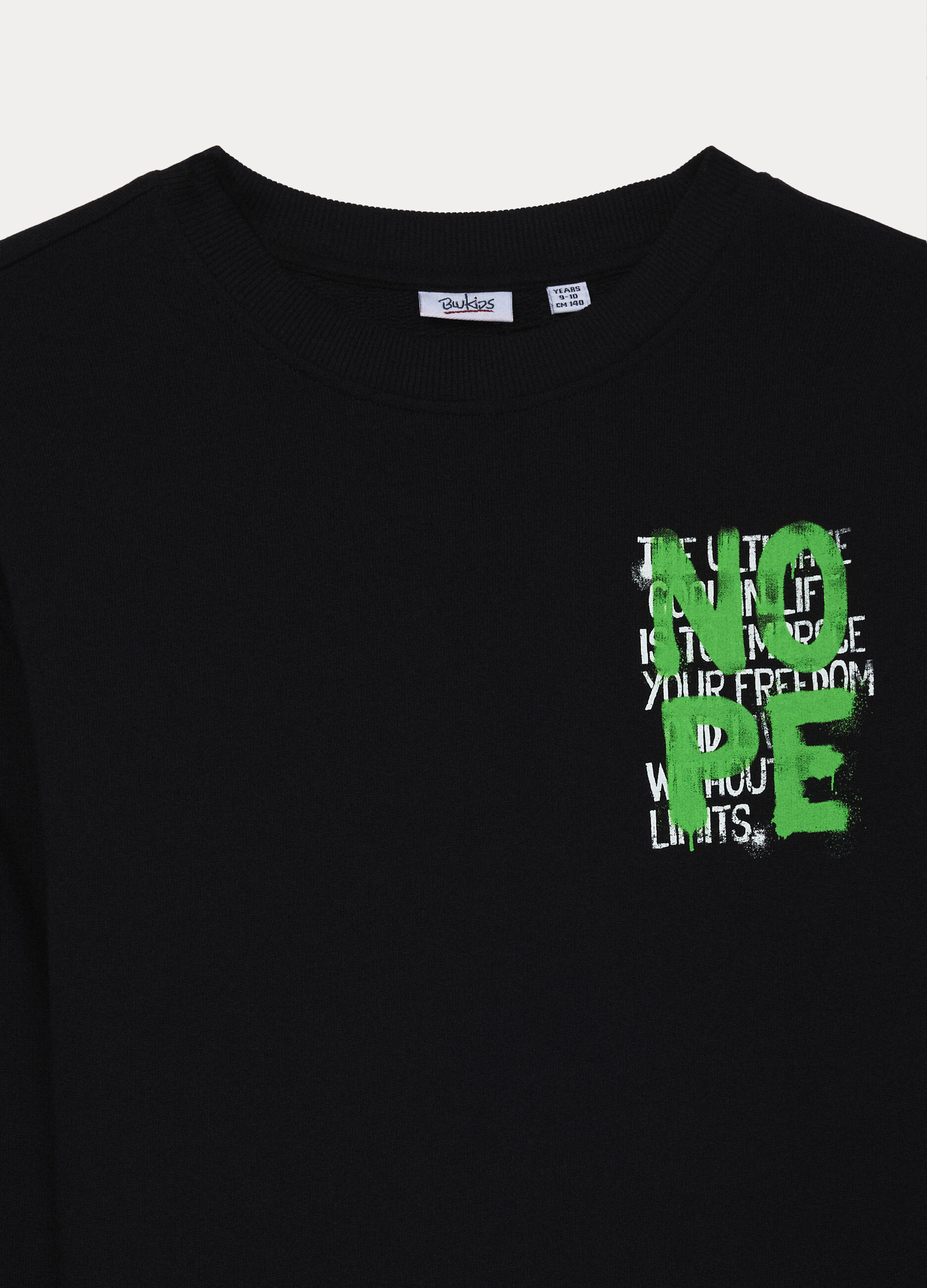 Felpa in french terry di puro cotone ragazzo_2