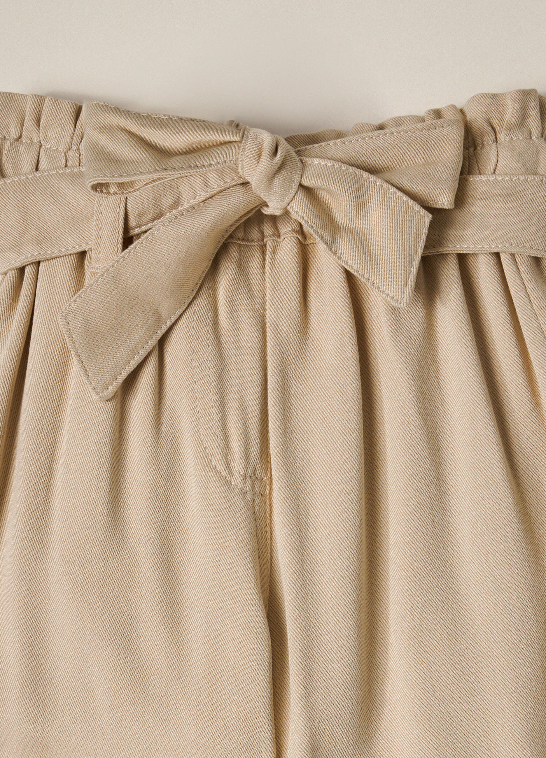 Pantaloni in twill di pura viscosa IANA neonata_2