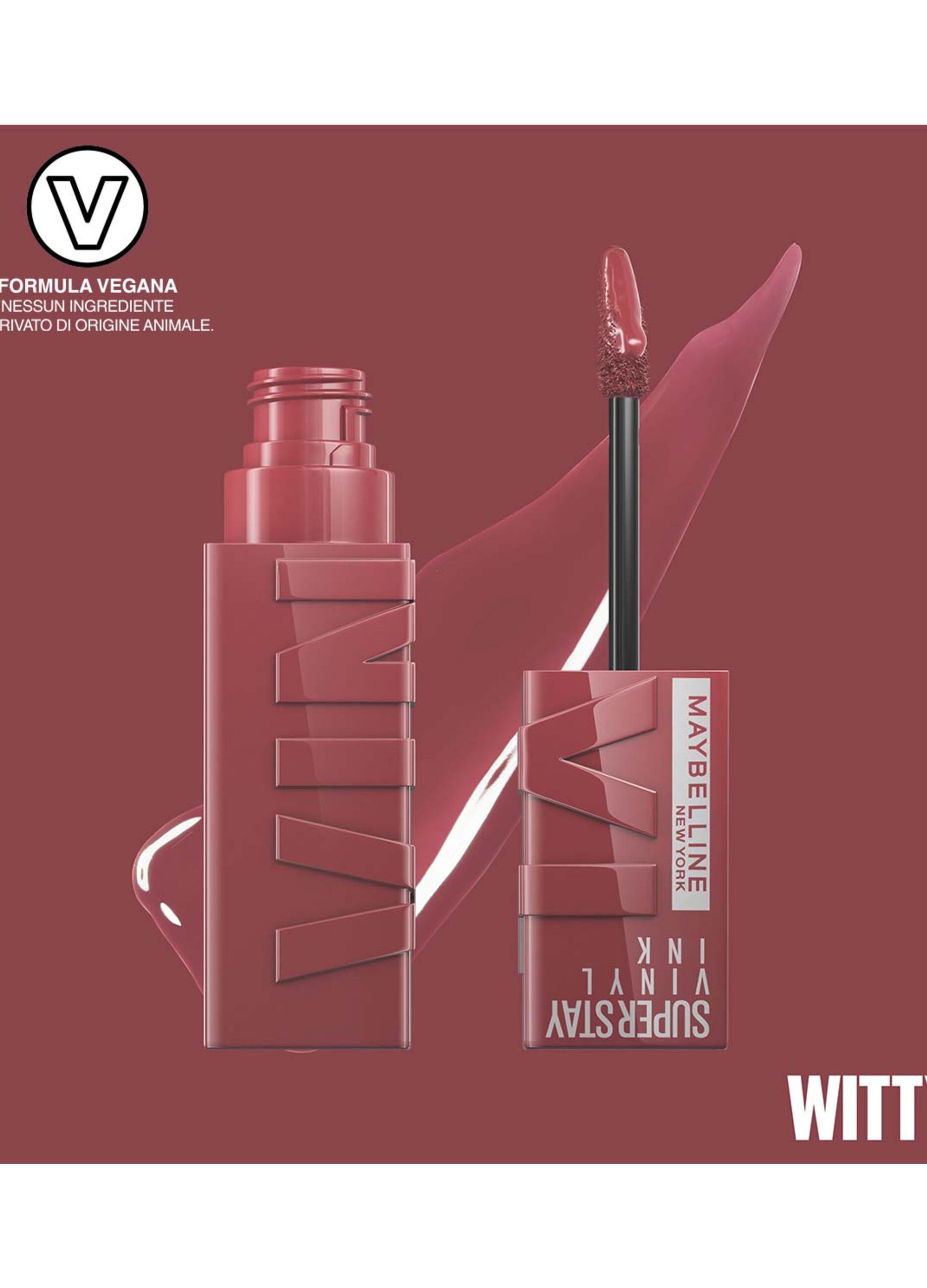 Rossetto a lunga tenuta effetto vinilico superstay vinyl ink  40 witty._4