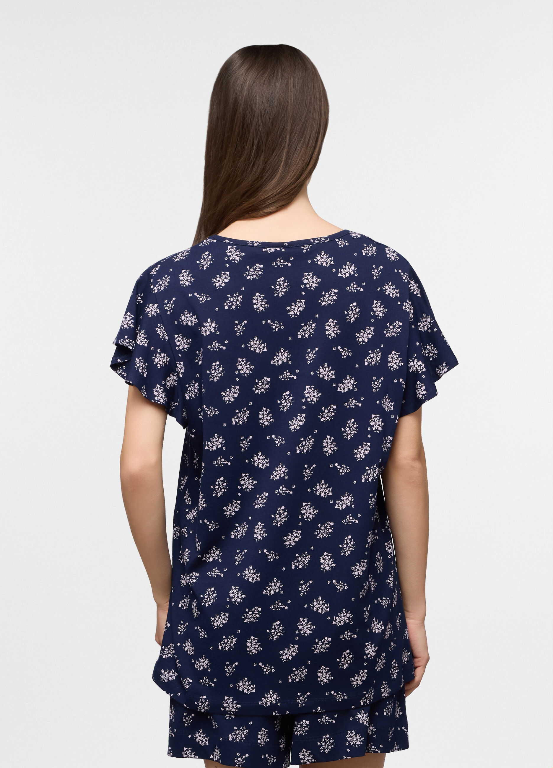Top pigiama in jersey di puro cotone donna_1