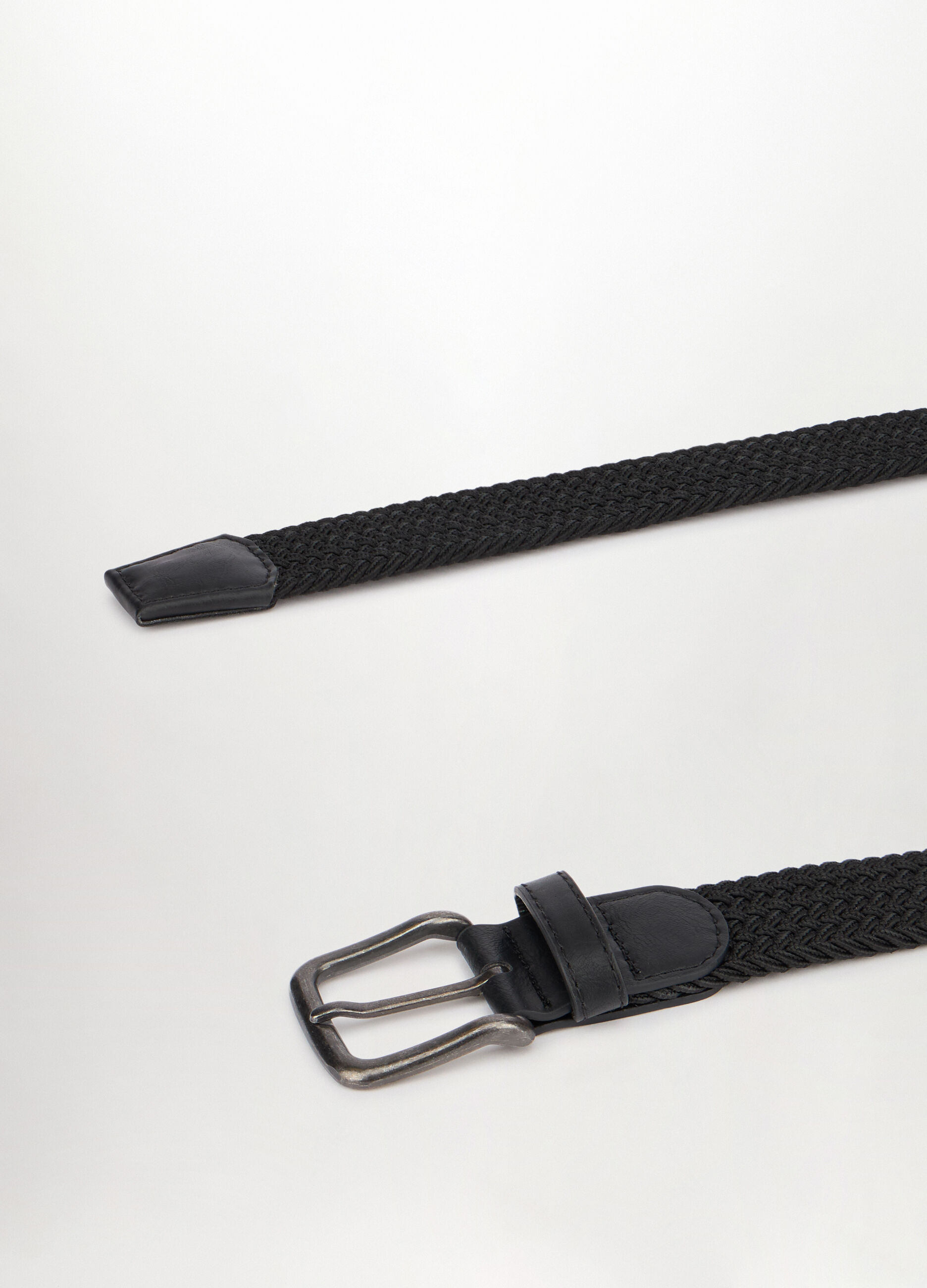Cintura intrecciata con inserti in ECOpelle uomo_1