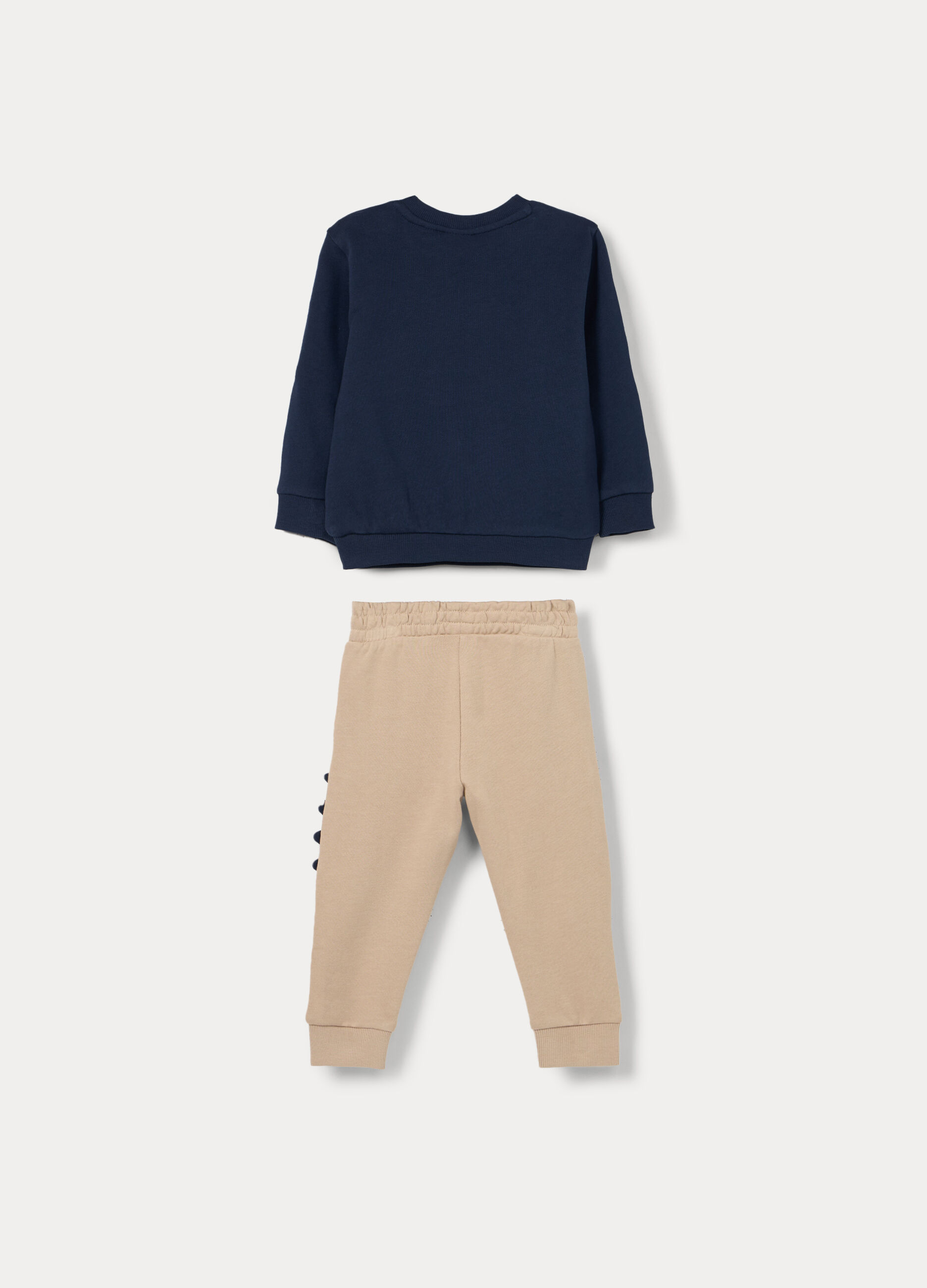 Jogging set in french terry di puro cotone bimbo_1