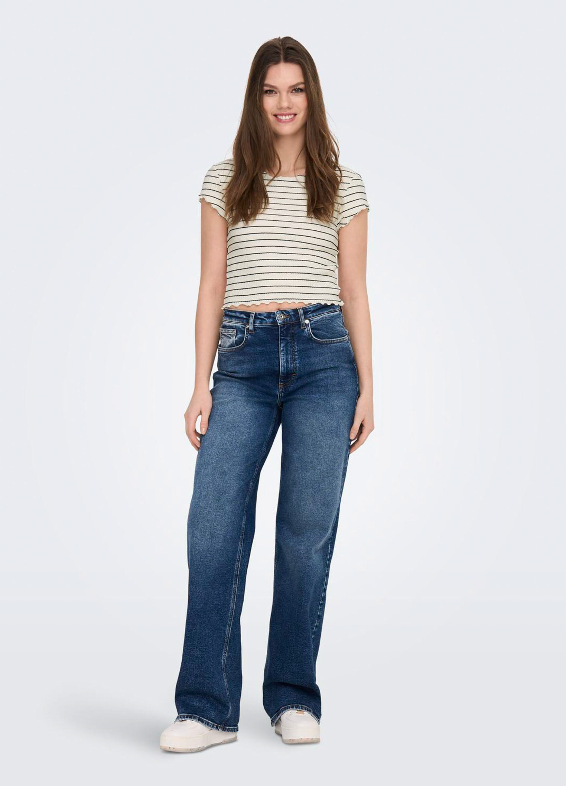 T-shirt a righe donna_0