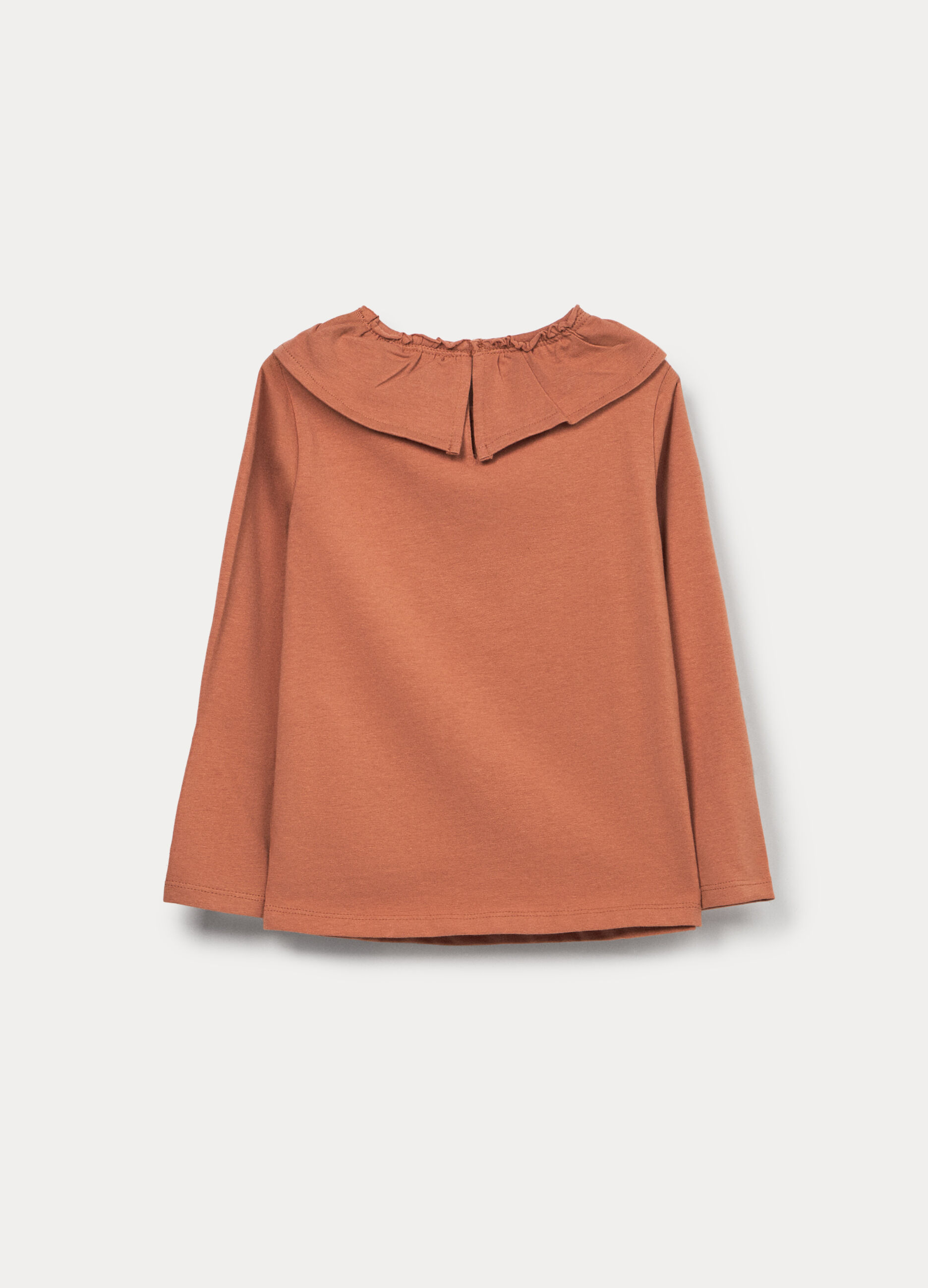 T-shirt in jersey di cotone stretch bimba_1