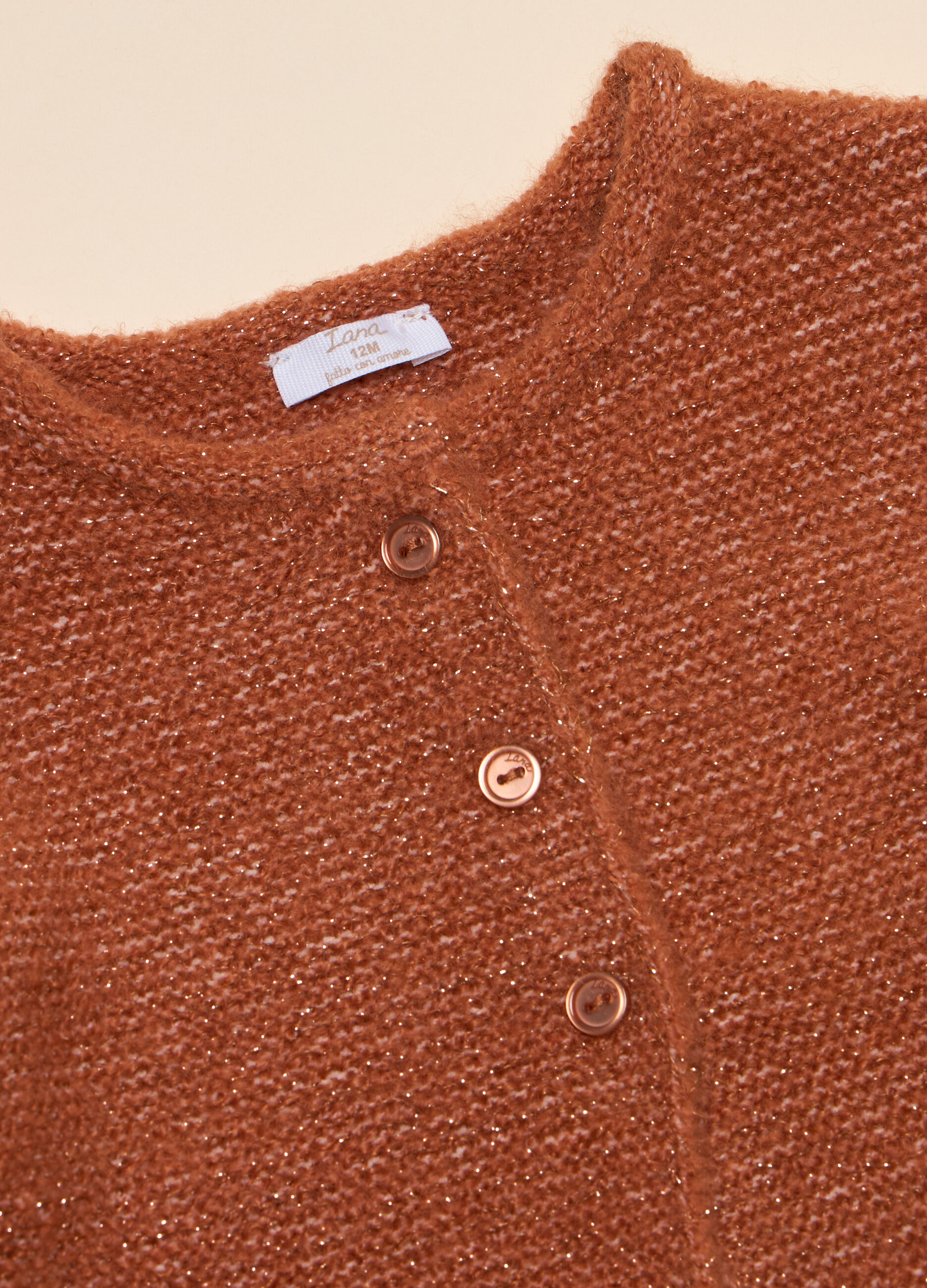 Cardigan tricot misto lana_1