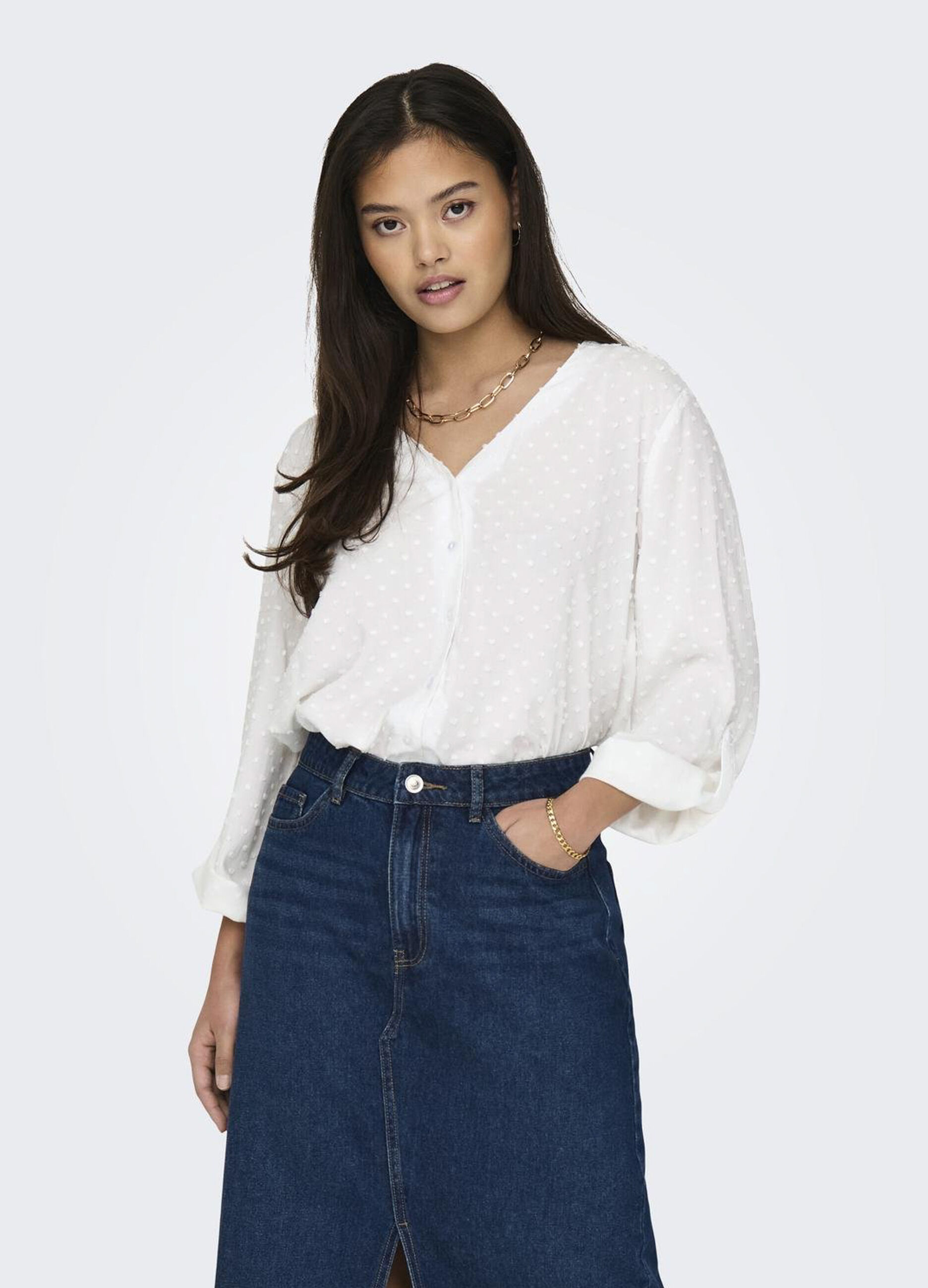Camicia in puro cotone donna_2