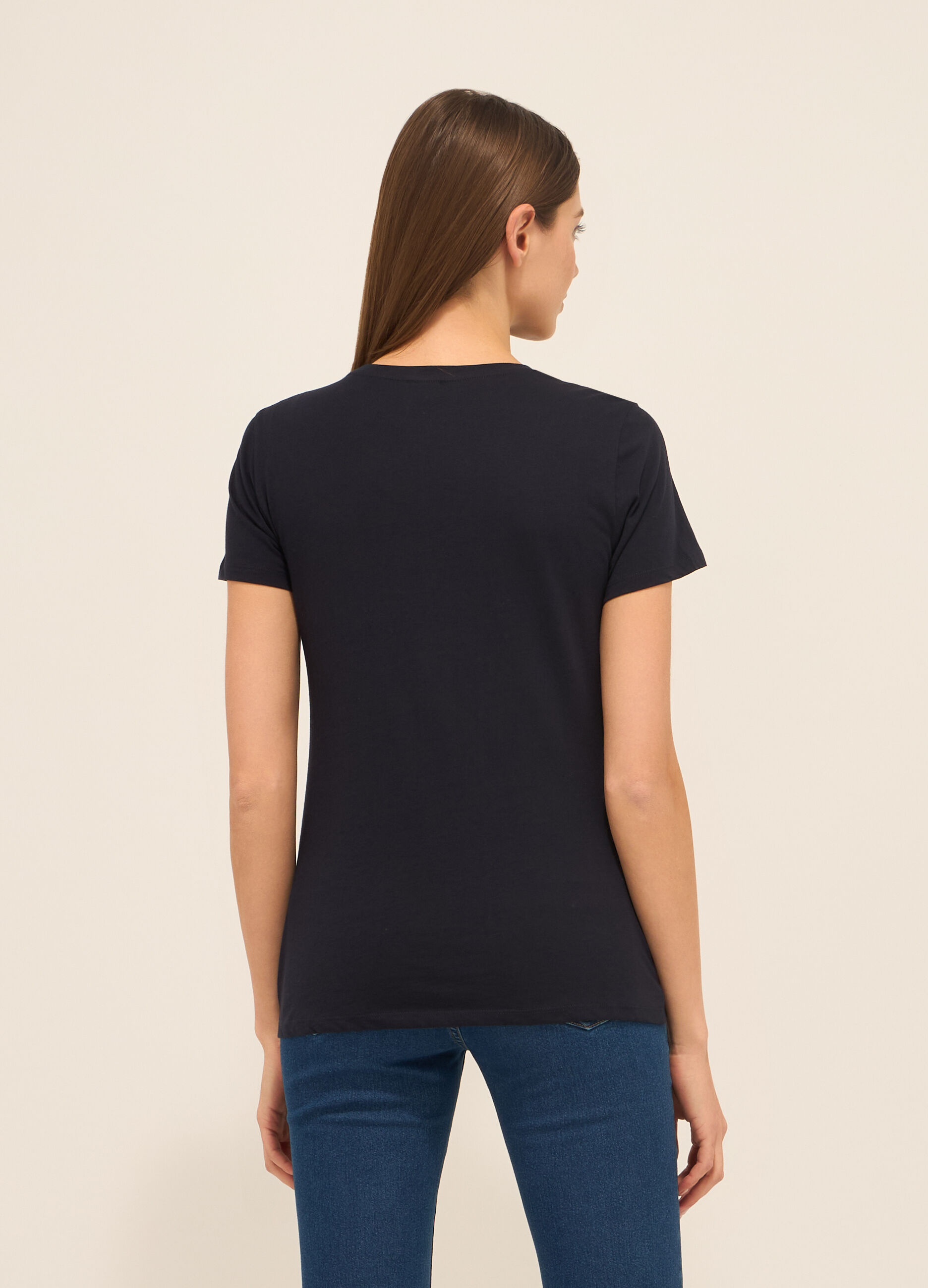 T-shirt in puro cotone donna_1