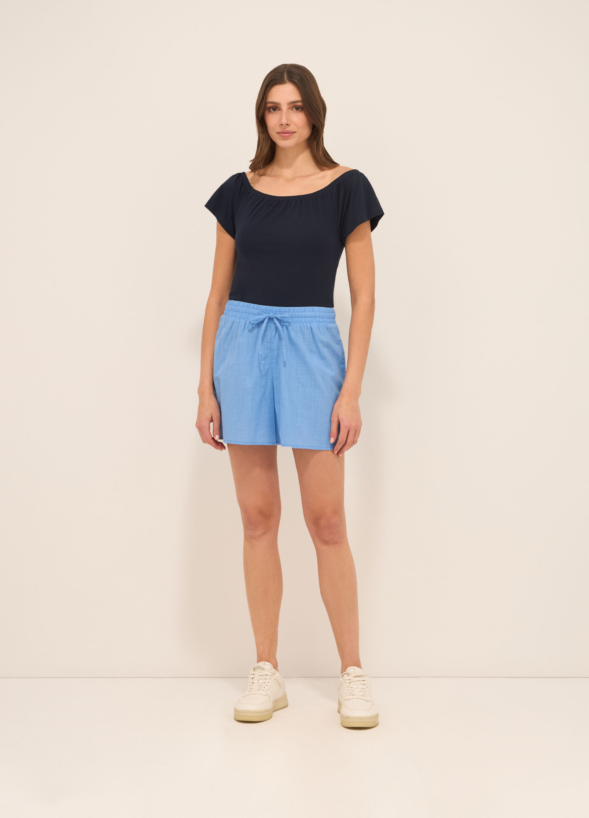 Shorts in puro cotone donna_0
