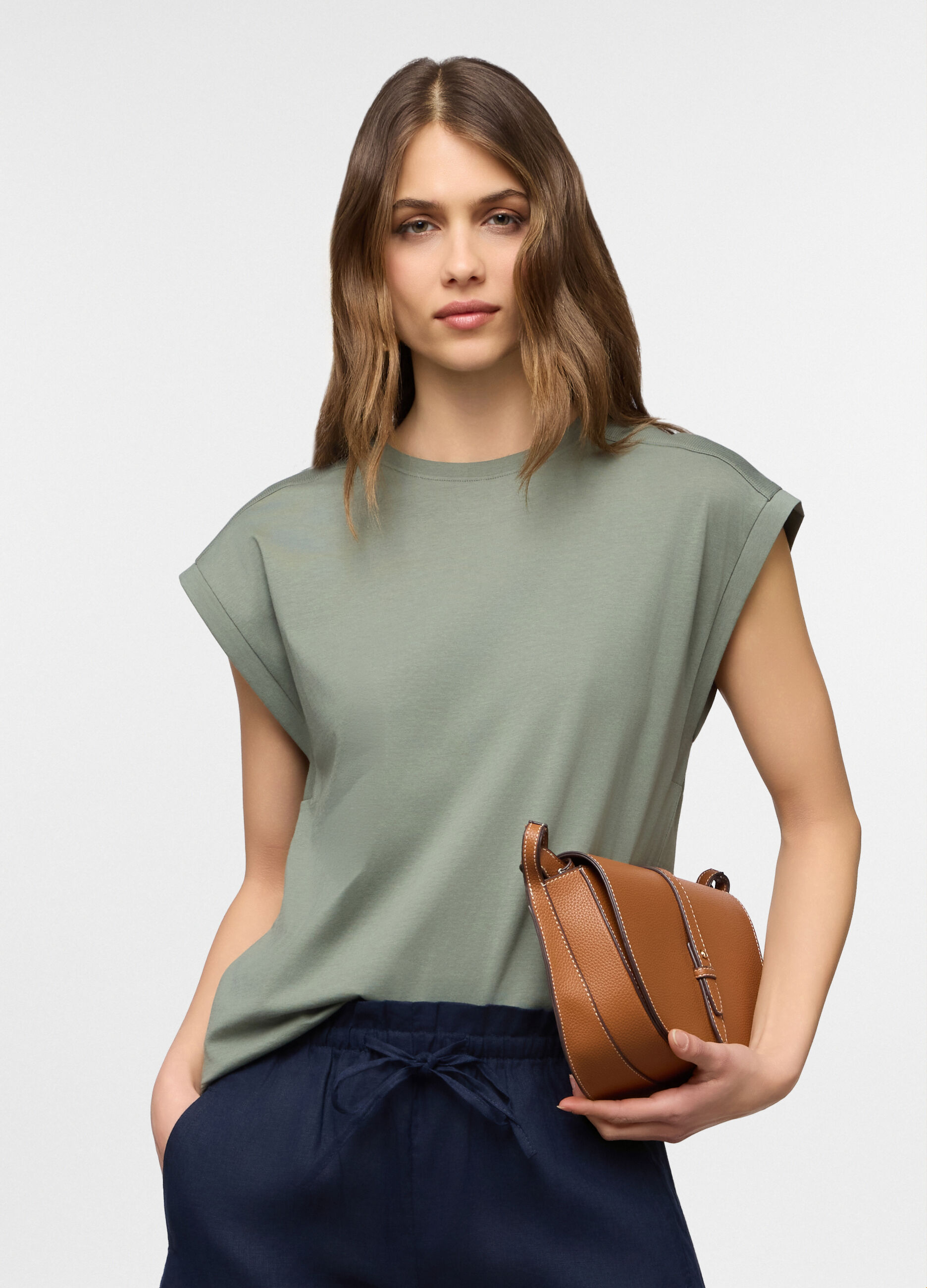 T-shirt girocollo donna_0