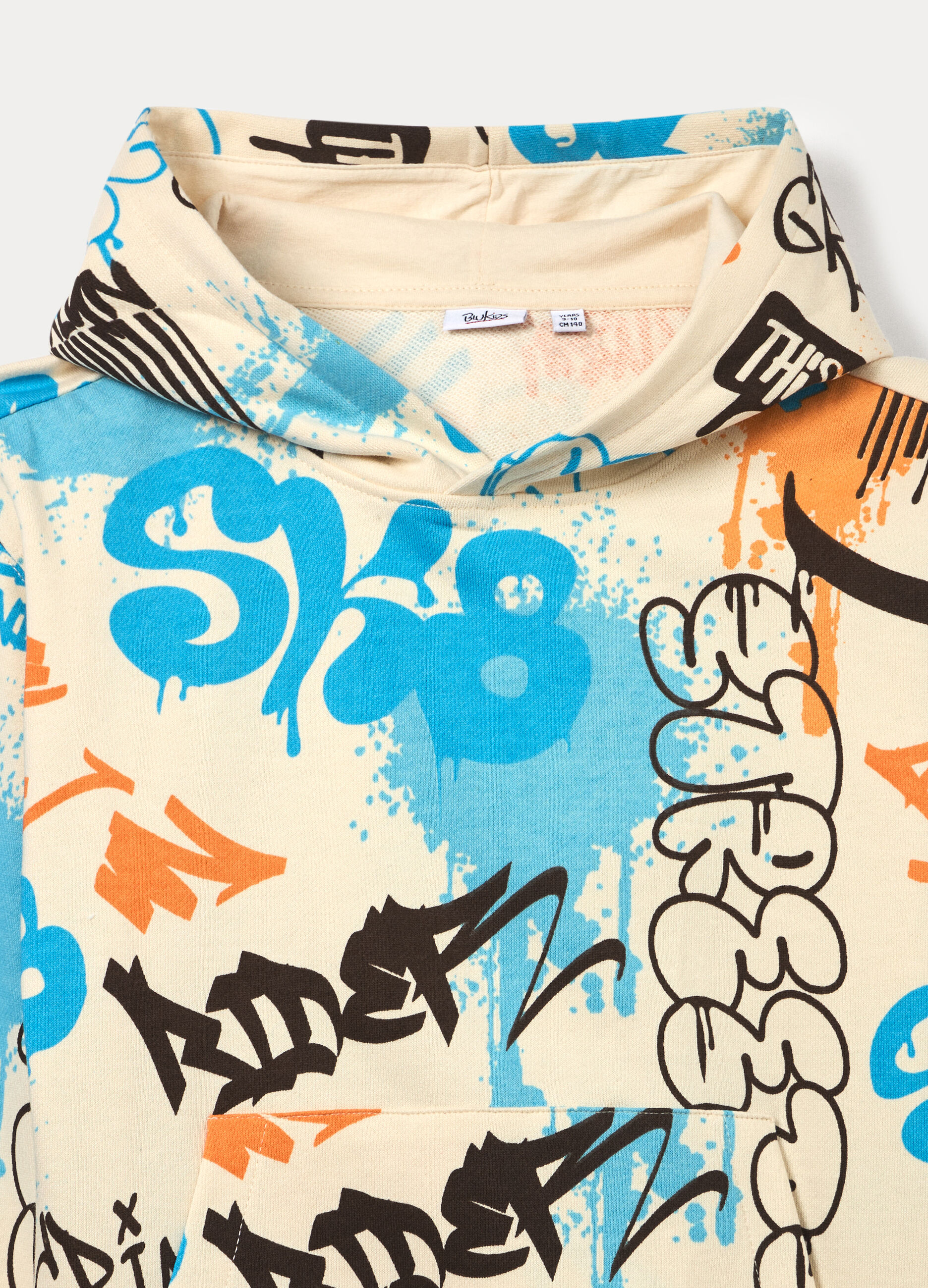 Felpa girocollo in french terry ragazzo_2