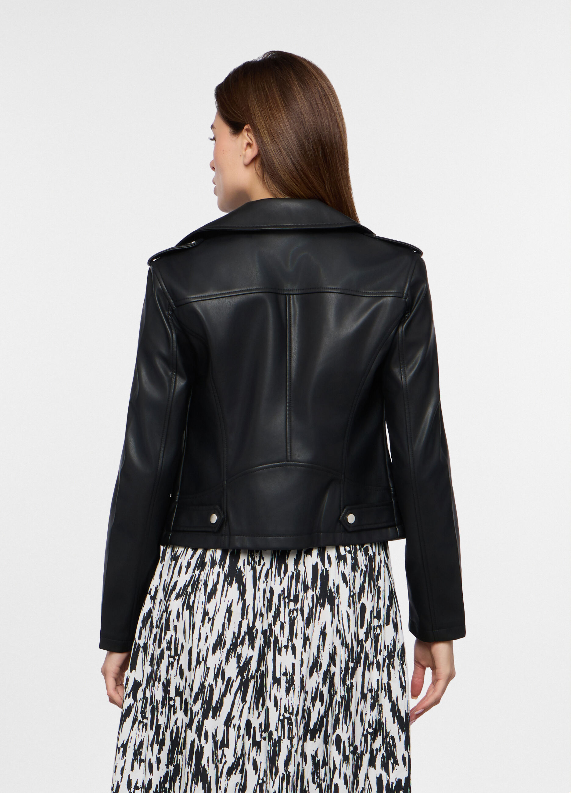 Giacca in eco pelle donna_1