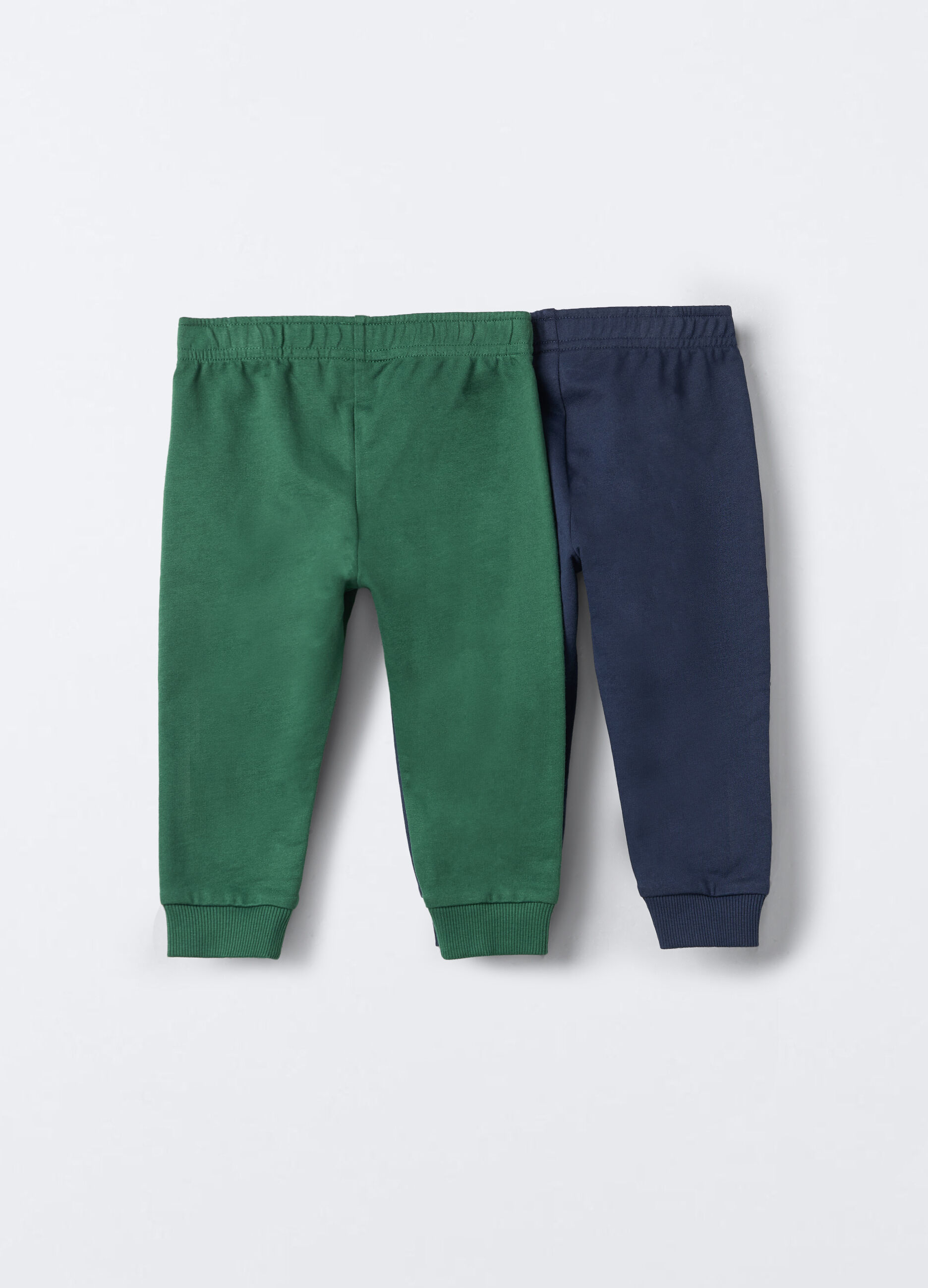 Pack 2 jogger in puro cotone garzato bimbo_1