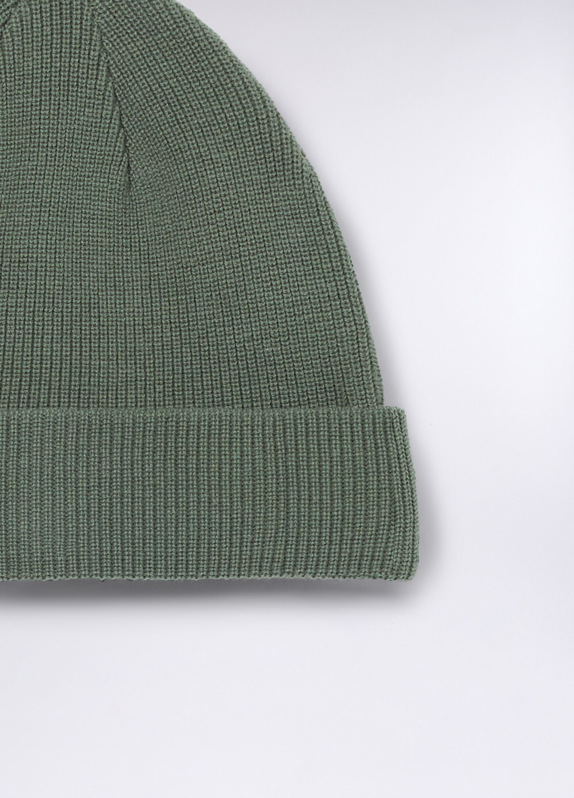 Berretto in cotone a coste uomo_1