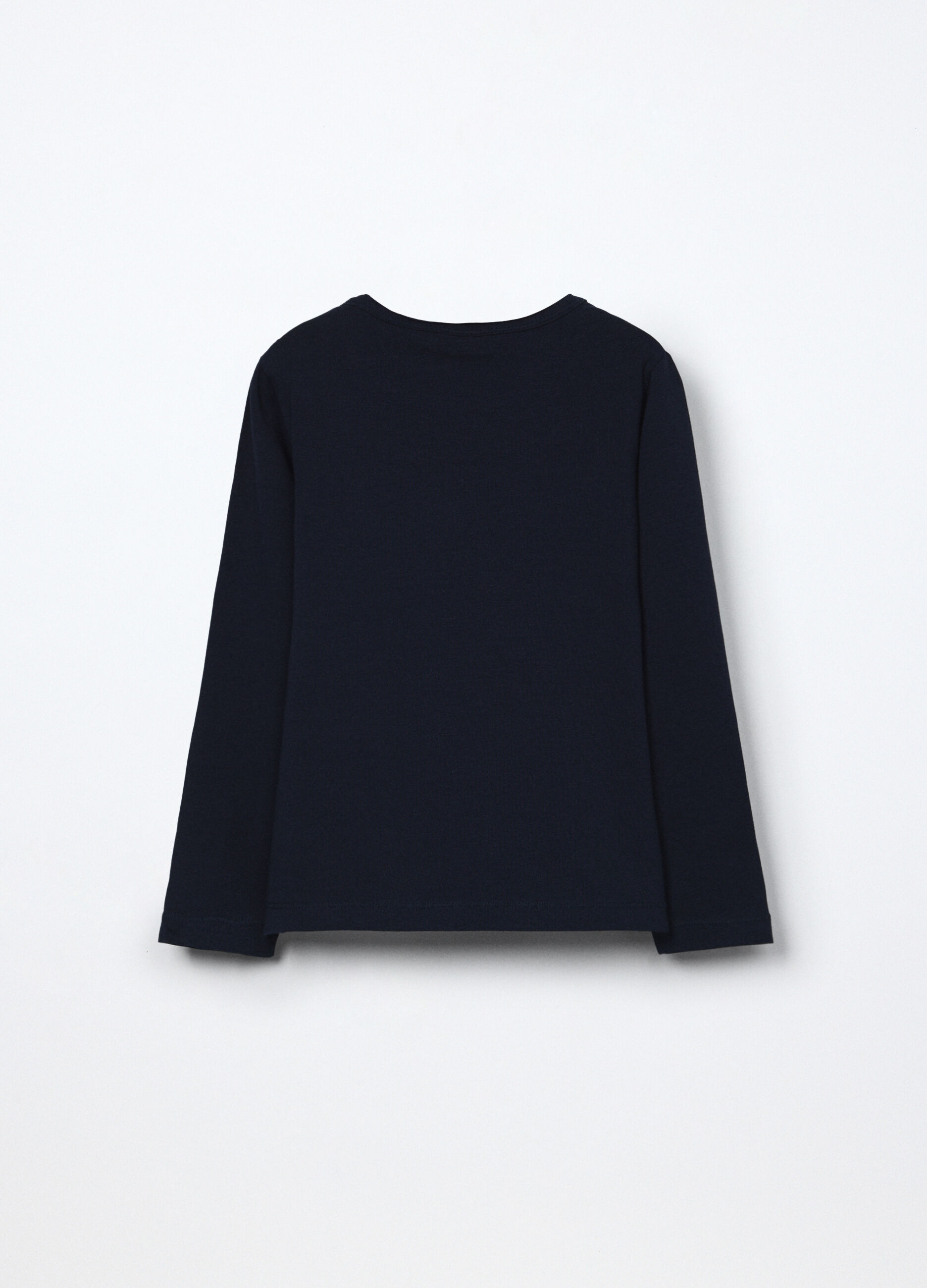 T-shirt in jersey di cotone stretch bambina_1