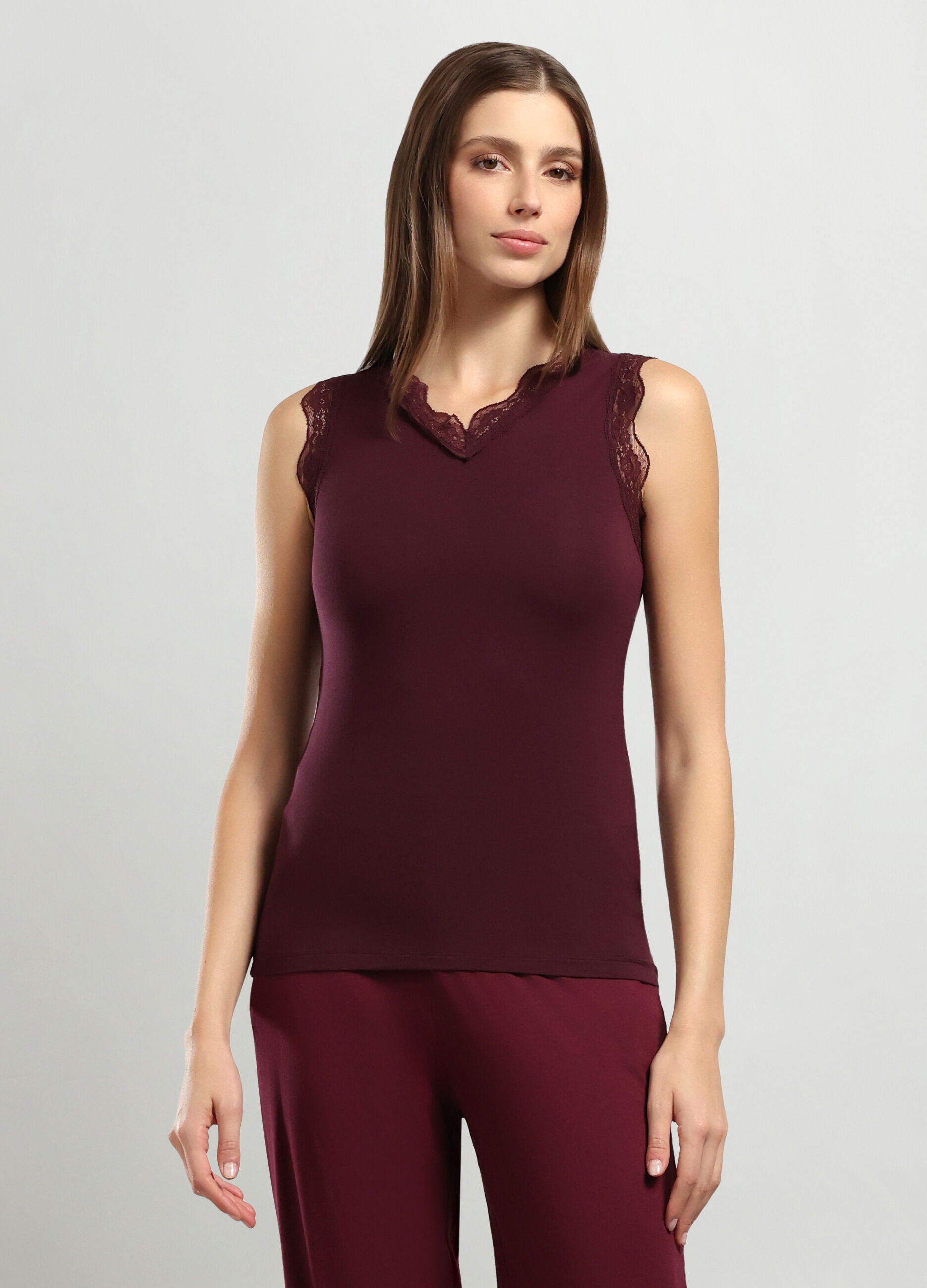 Canotta intima in viscosa di bamboo stretch donna_0