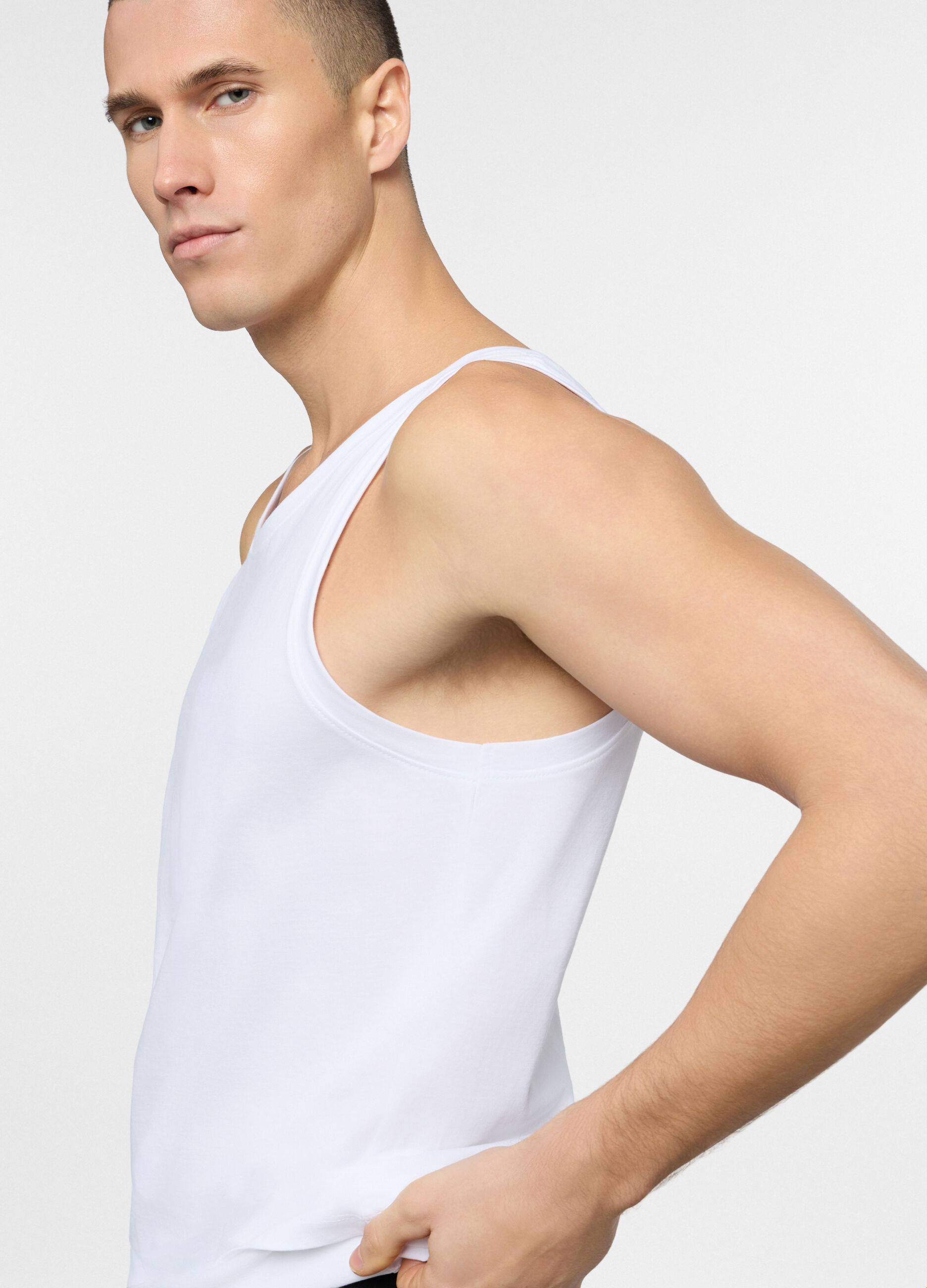 Canotta in jersey uomo_2