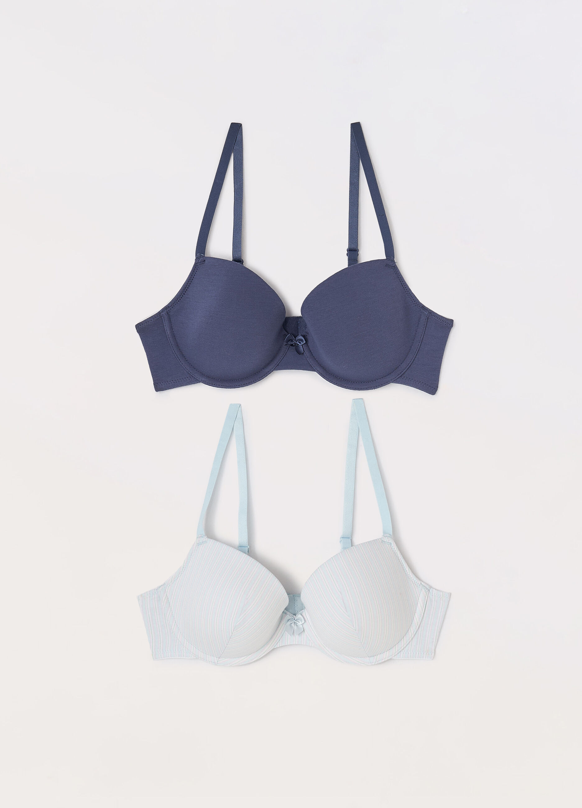 Pack 2 reggiseni in cotone stretch donna_0