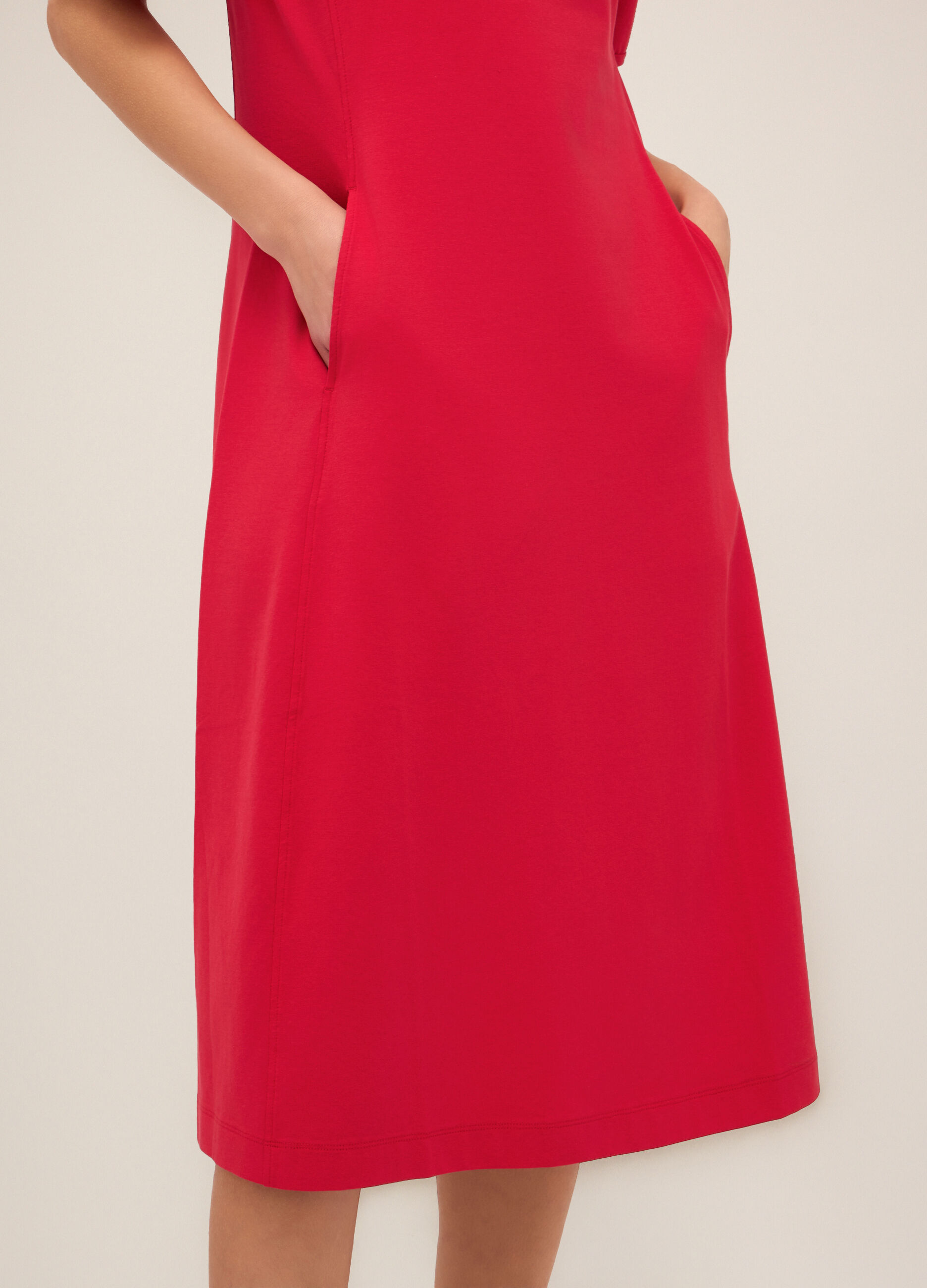 Abito in jersey di cotone stretch donna_2