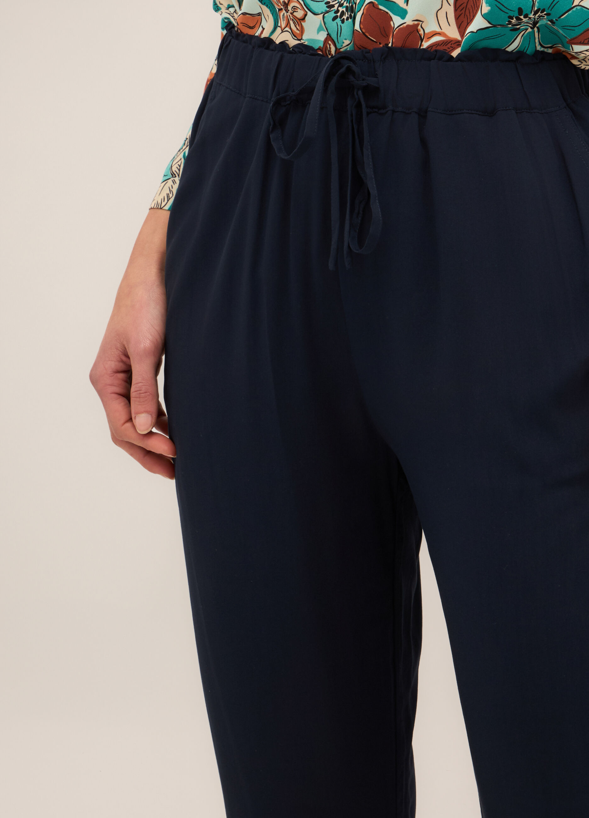 Jogger in pura viscosa donna_2