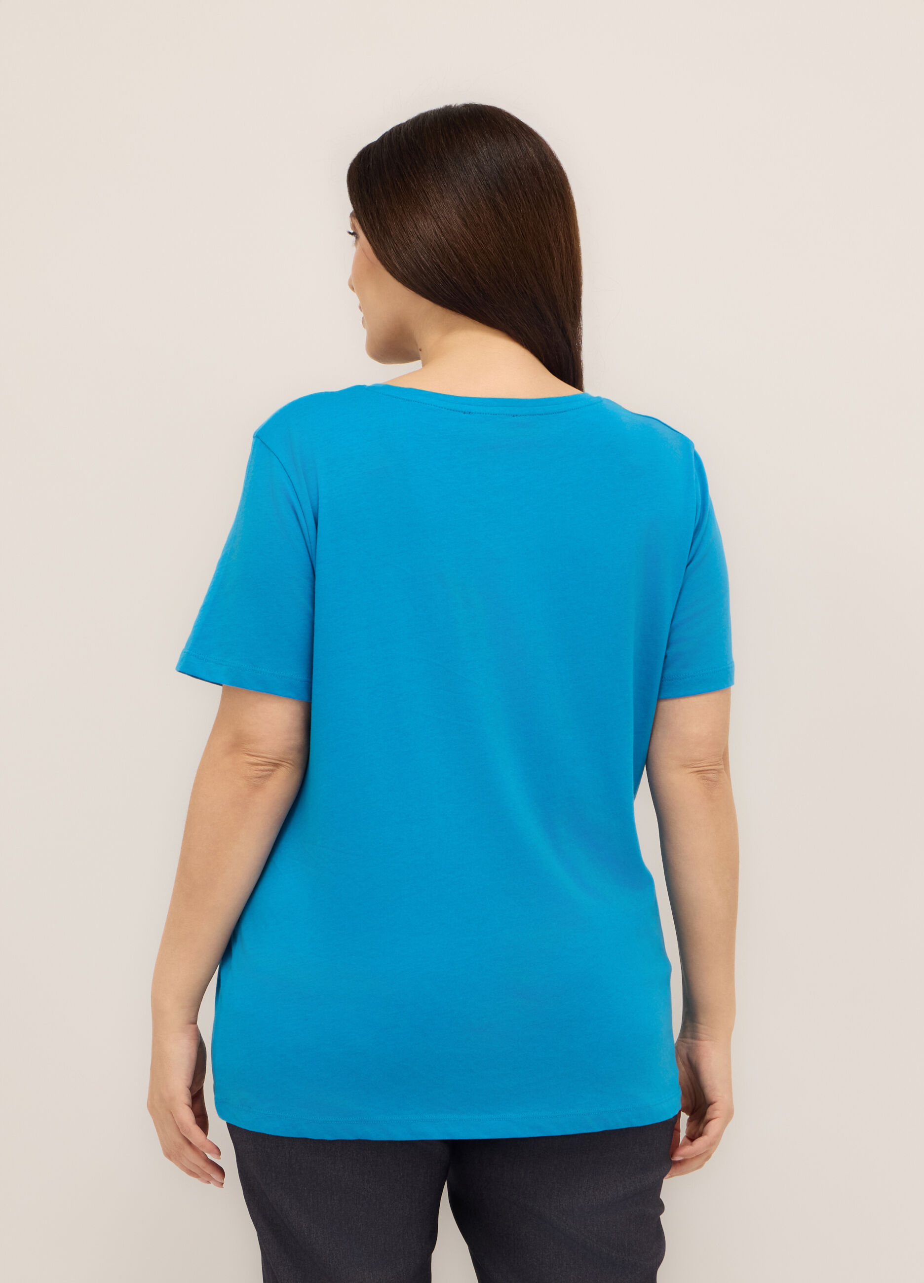 T-shirt in puro cotone donna curvy _1