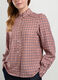 Camicia a quadri in flanella di puro cotone donna_2