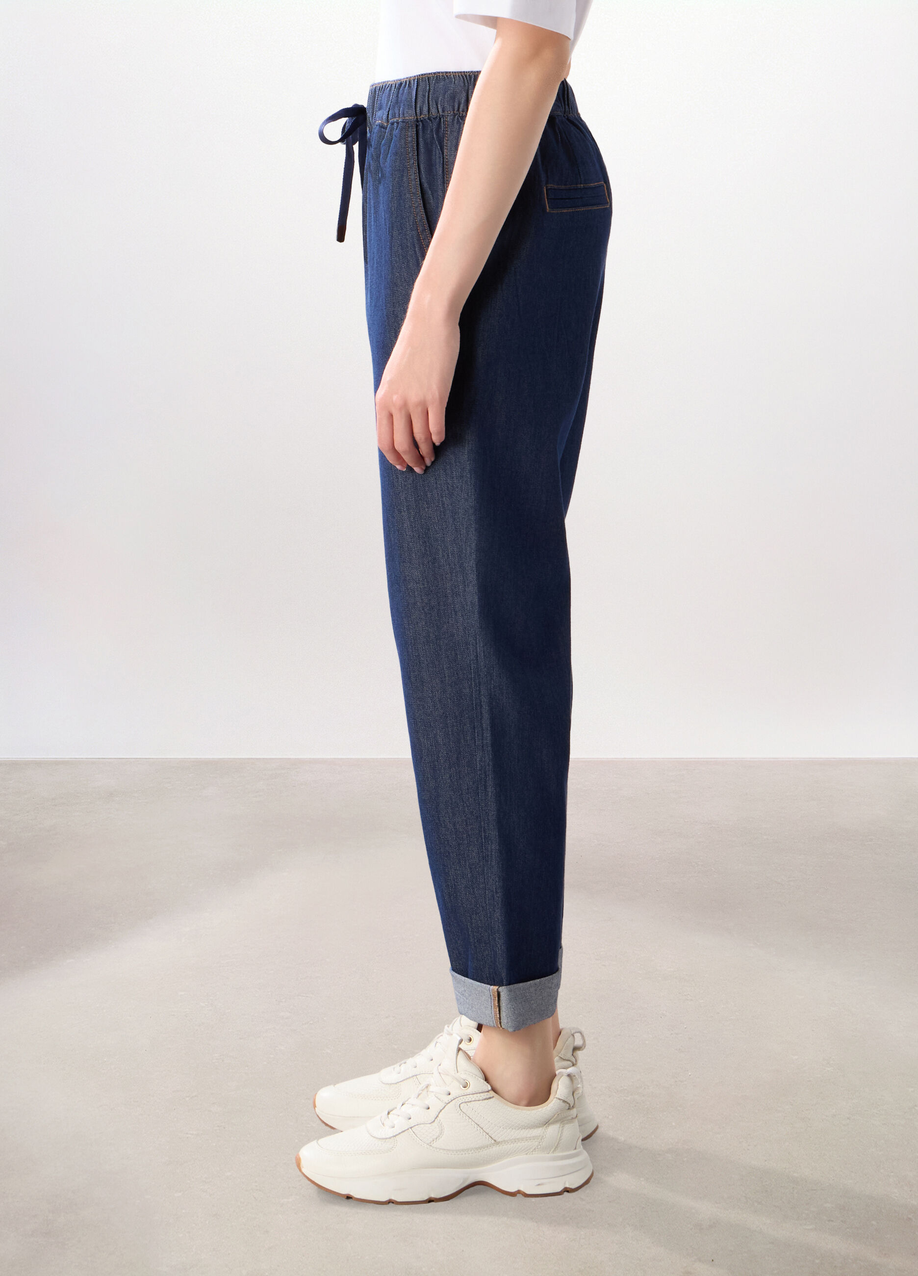 Jeggings in denim misto cotone donna_3